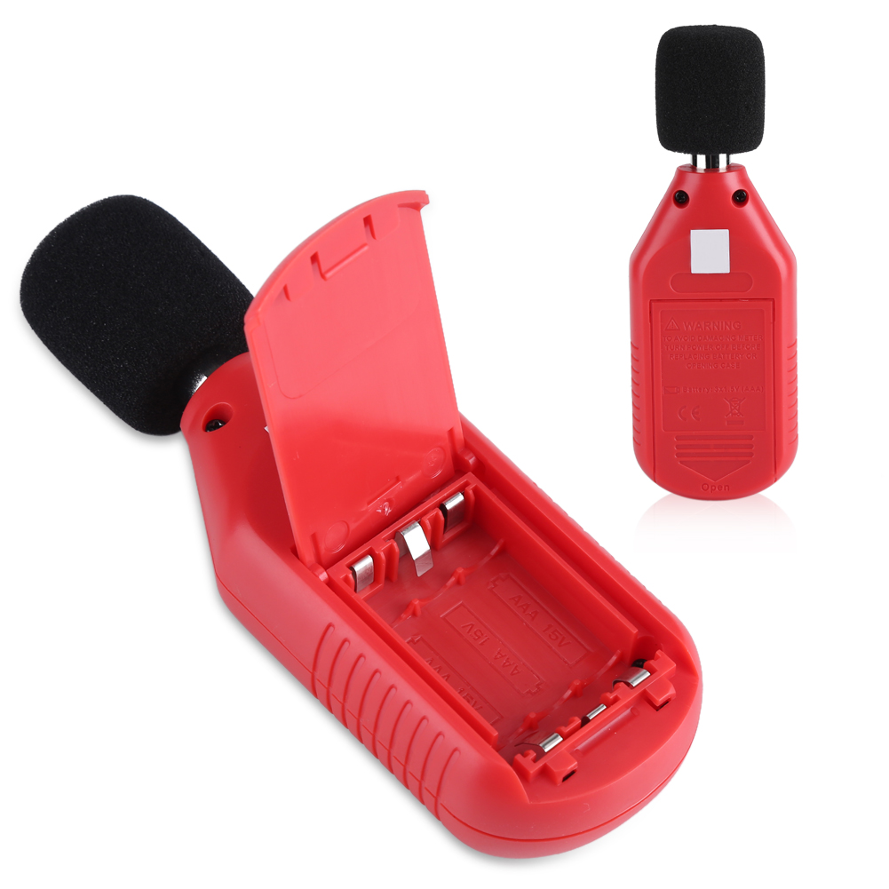 Mini-schalldetektor Mit Hintergrundbeleuchtung Zur Db-messung (0,1 Db Genauigkeit, 1/2"-mikrosensor, 30-130 Db, Lcd-bildschirm, Hold/max/min)