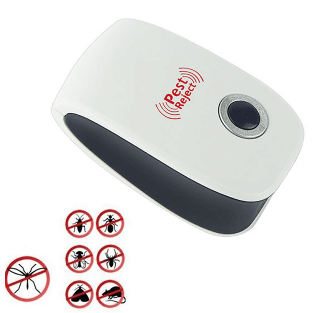 Ultraschall-insektenvernichter Für Zuhause, Abs, 9 Cm, Multifunktionales Elektrisches Abwehrmittel, Sicher, Leise, Umweltfreundlich