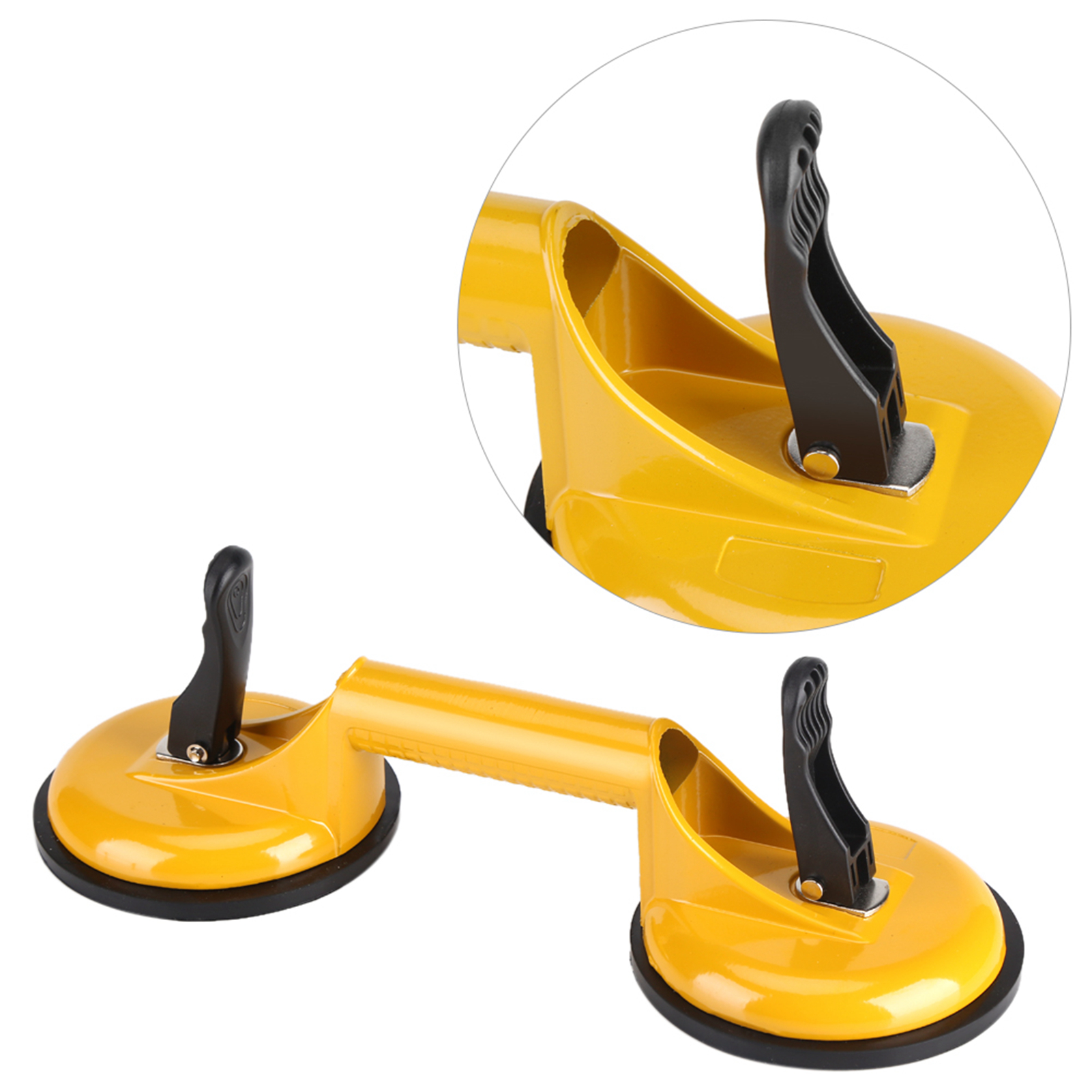 Professioneller Doppelsaugnapf - Aluminiumplatte Zum Anheben Von Glas Und Entfernen Von Dellen (75 Kg/60 Kg, 324 Mm)