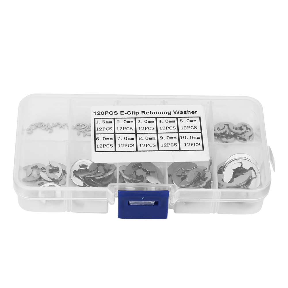 Sicherungsring-set E – 120-teiliges Set Aus Edelstahl 304, 1,5 Bis 10 Mm