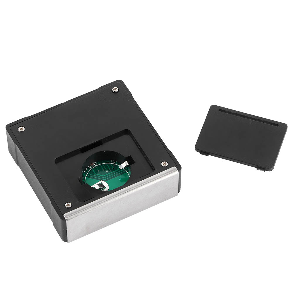 Mini-display Mit 4 X 90° Lcd-bildschirmen, Quadratisch, Aus Schwarzem Abs-kunststoff, Mit Magneten Und Automatischer Abschaltung
