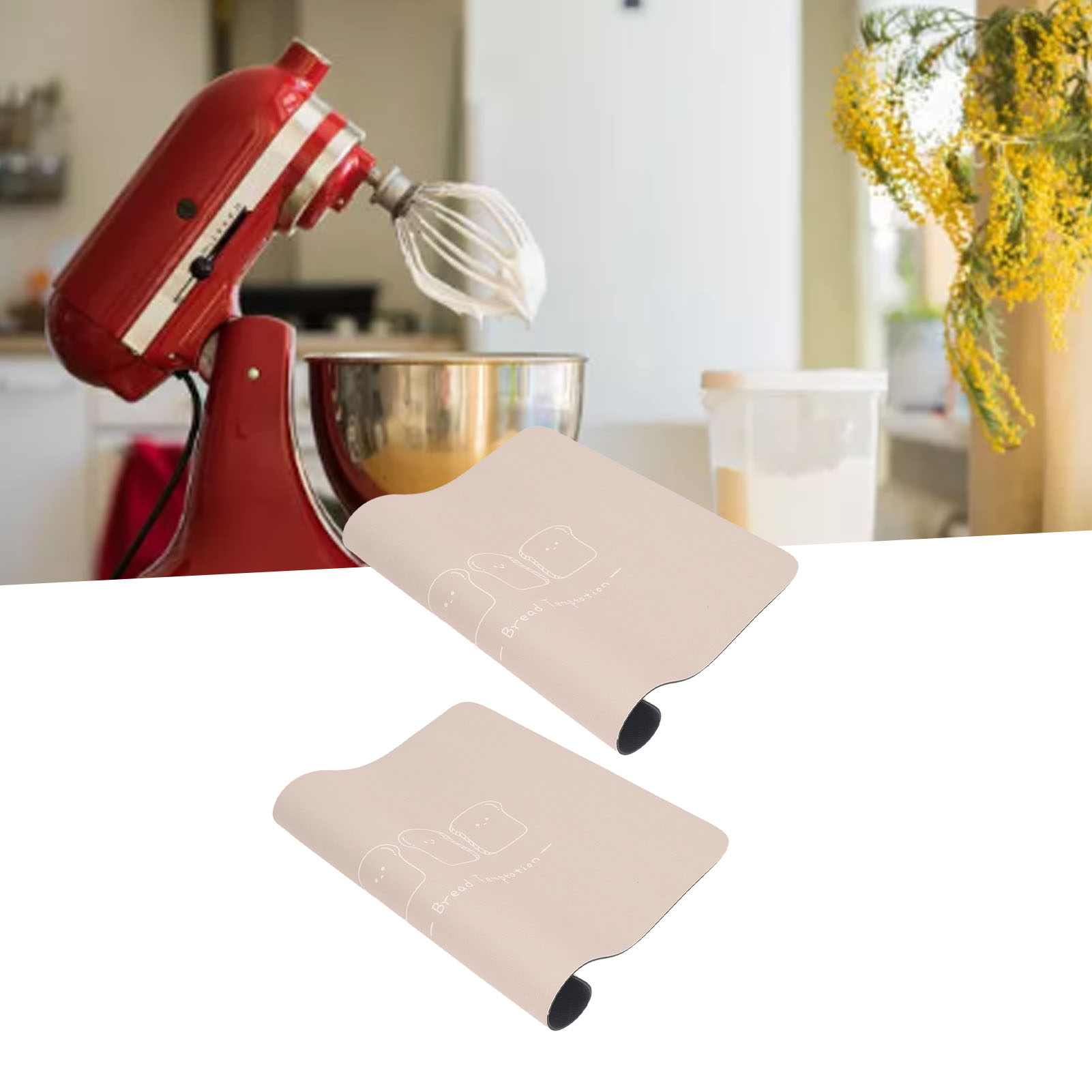 Kaffeebar-matte - Set Mit 2 Rutschfesten Und Vibrationsdämpfenden Matten Aus Diatomitmaterial Für Kaffeemaschinen Und Haushaltsgeräte (abmessungen: 40 X 50 Cm, Dicke: 3,5 Mm)
