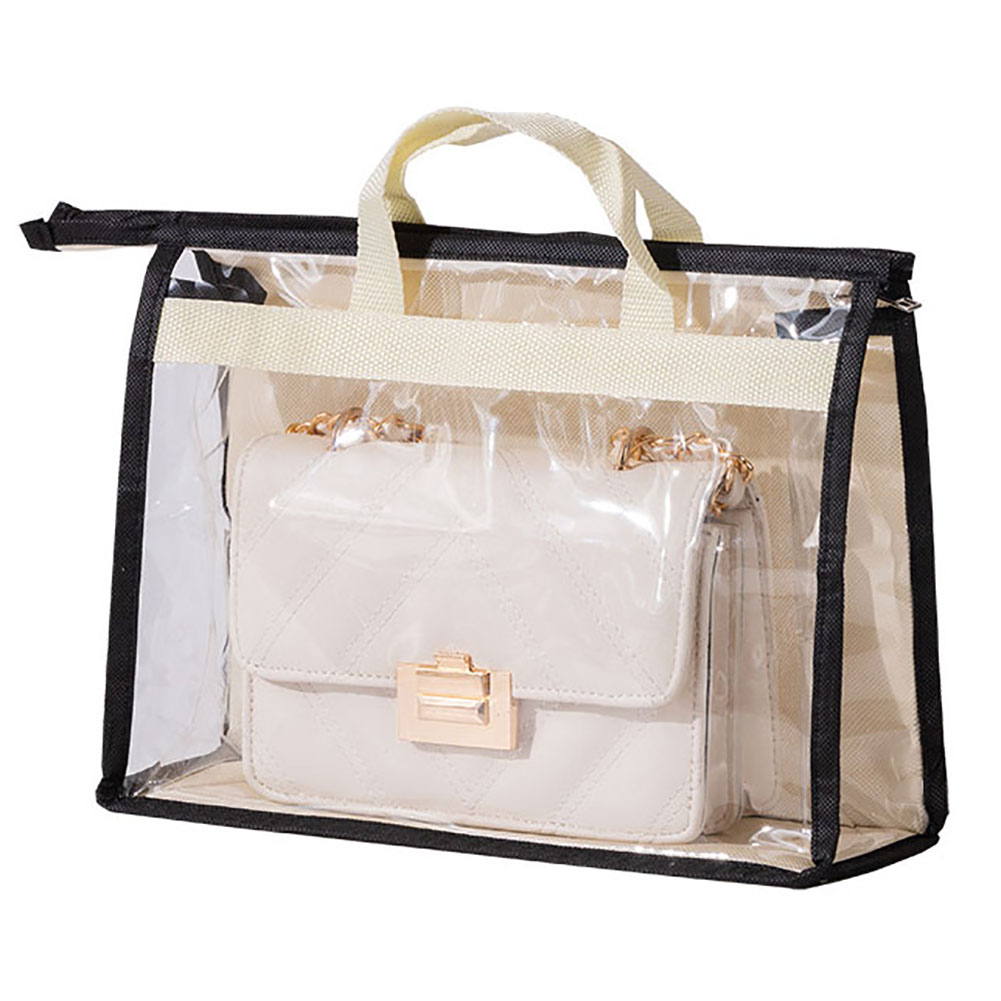 [schutzhülle Für Kleidersäcke] Ungebrandete Organizer-tasche Mit Reißverschluss, Transparentes, Atmungsaktives Pvc Mit Kleiderbügel, Beige