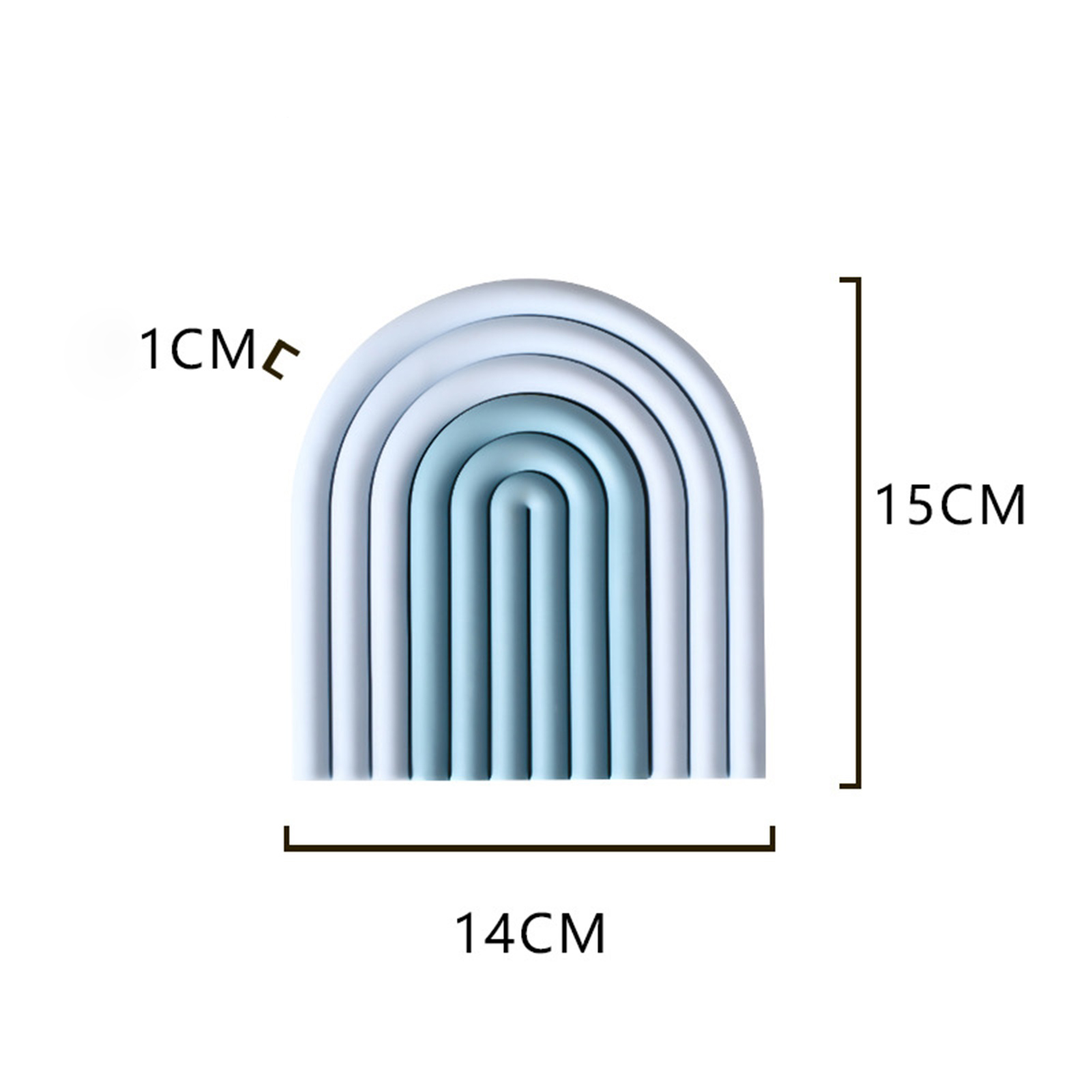 Antihaftbeschichteter Tpr-tischschutz Mit Segmentiertem Design – 1 Stück Für Schüsseln, Teller Und Tassen