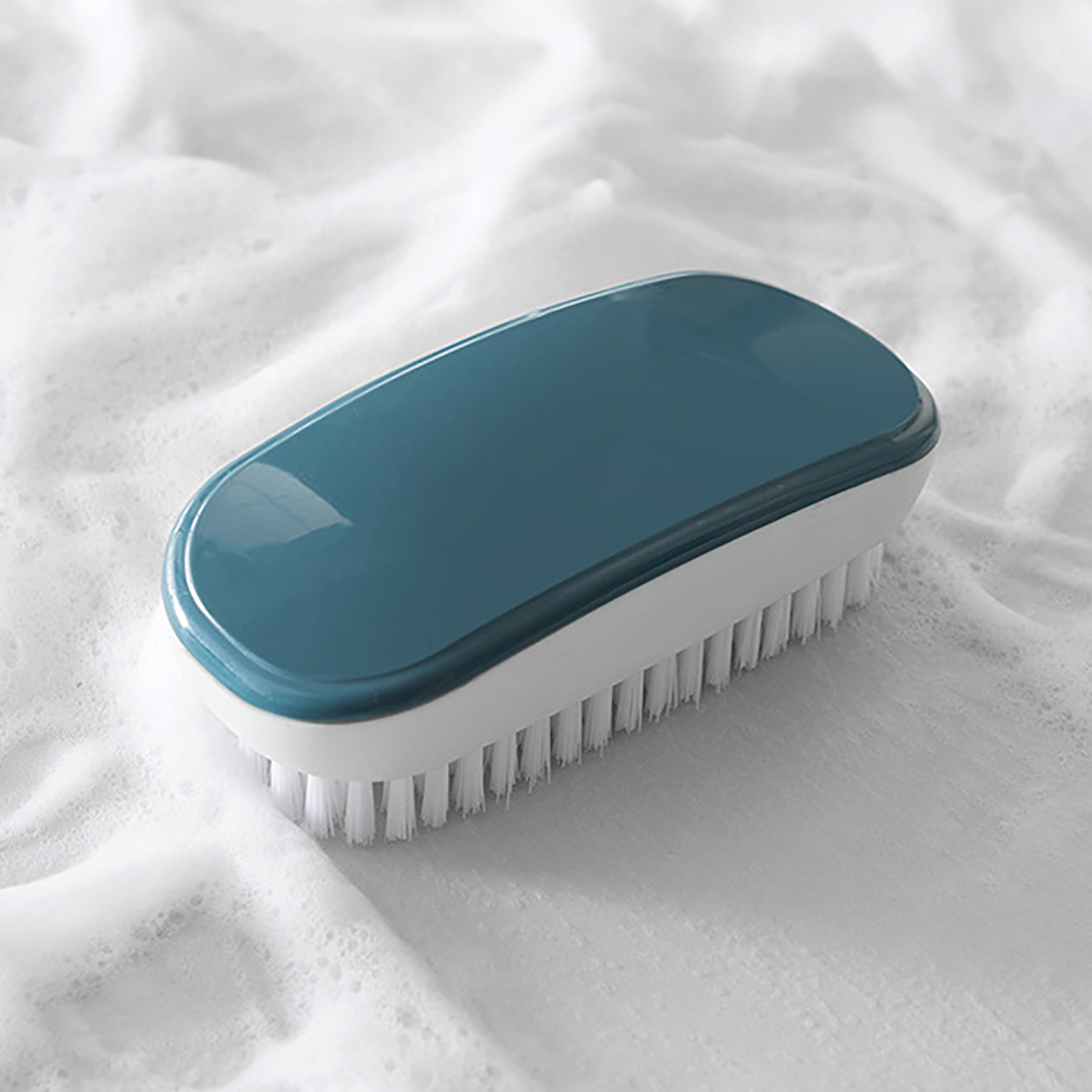 Mehrzweck-reinigungsbesen Aus Robustem Kunststoff – Ergonomisch Für Küche, Kleidung Und Schuhe – Blau – 13 X 6 X 4 Cm
