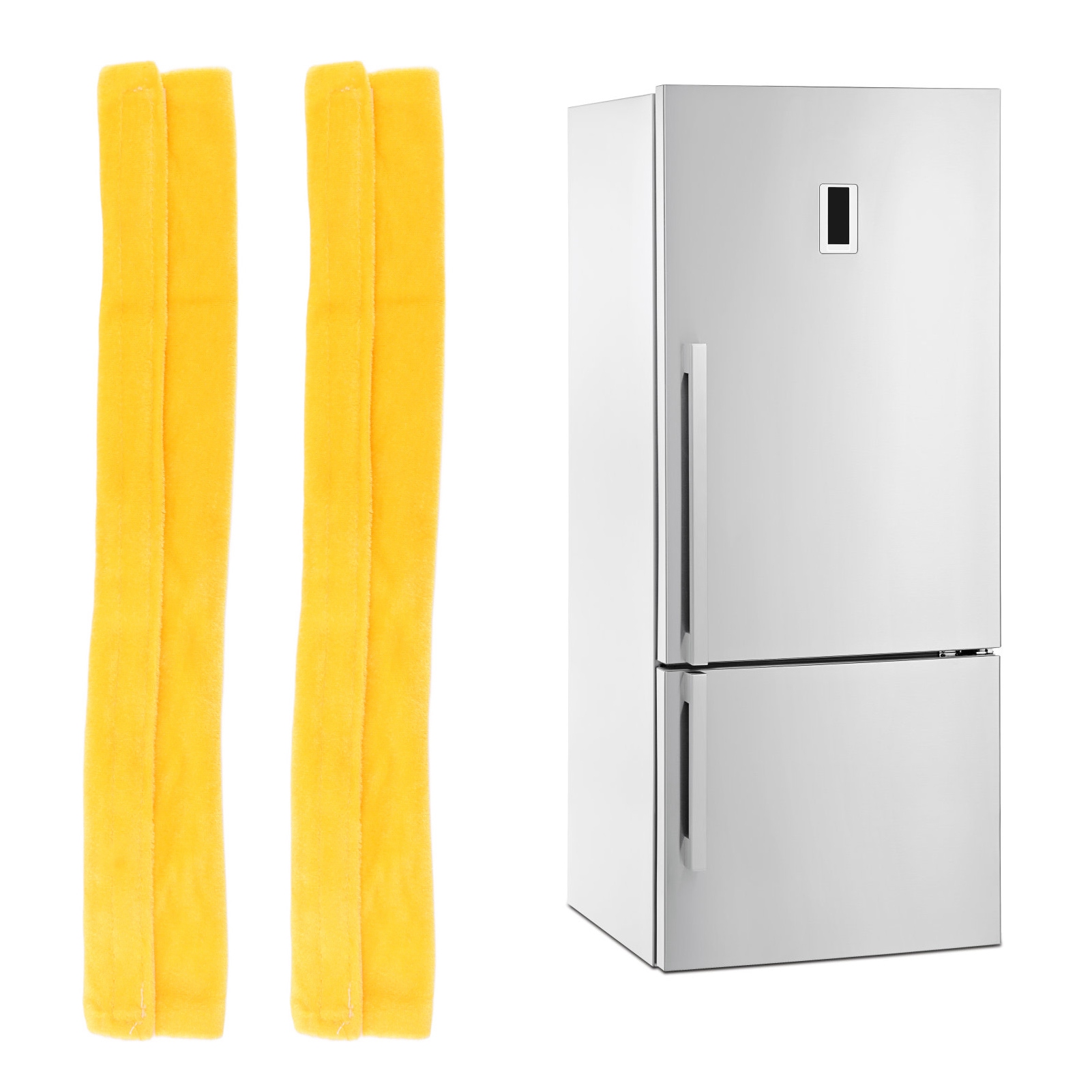 [kühlschrankgriffschutz] Elegant Und Funktional – 2er-set Goldfarbene Samtgriffüberzüge, Rutschfest Und Wasserdicht – Für Kühlschrank- Und Küchentüren – Verstellbare Größe 9–11 Cm