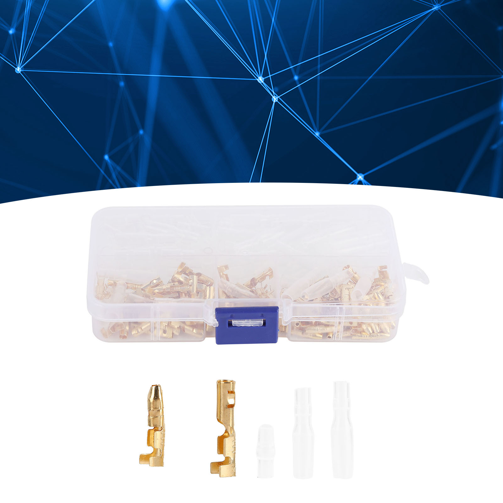 [kabelanschluss] 120 Stück 3,5 Mm Isolierte Pvc- Und Goldkupfer-steckverbinder, Schnell Und Einfach Für Fahrzeuge Und Elektrische Geräte