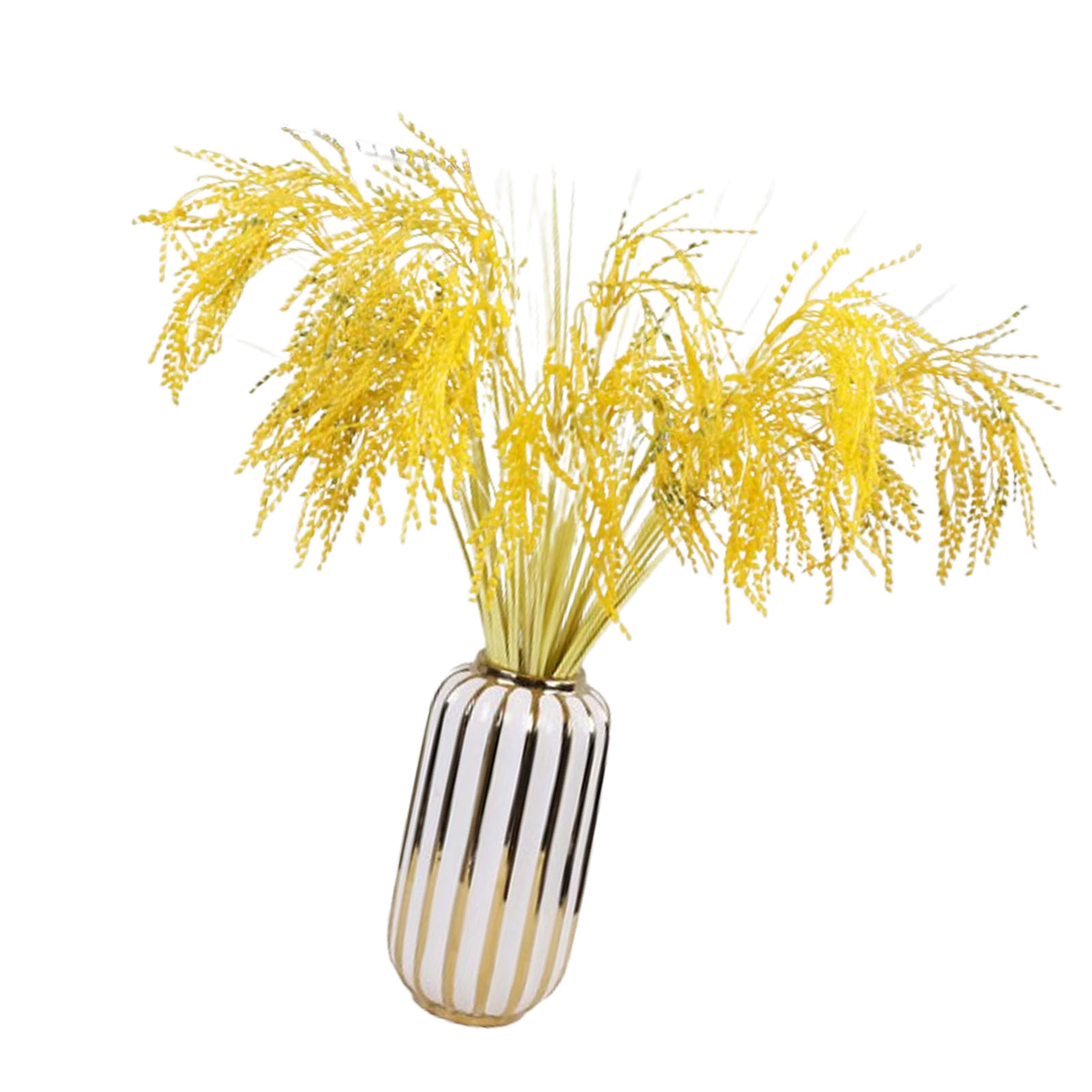 Dekorative Künstliche Weizenähren – Kurze Goldene Zweige – Diy-bauernhausdekoration – Aus Kunststoff Und Metalldraht – Korndurchmesser 0,3–0,4 Cm