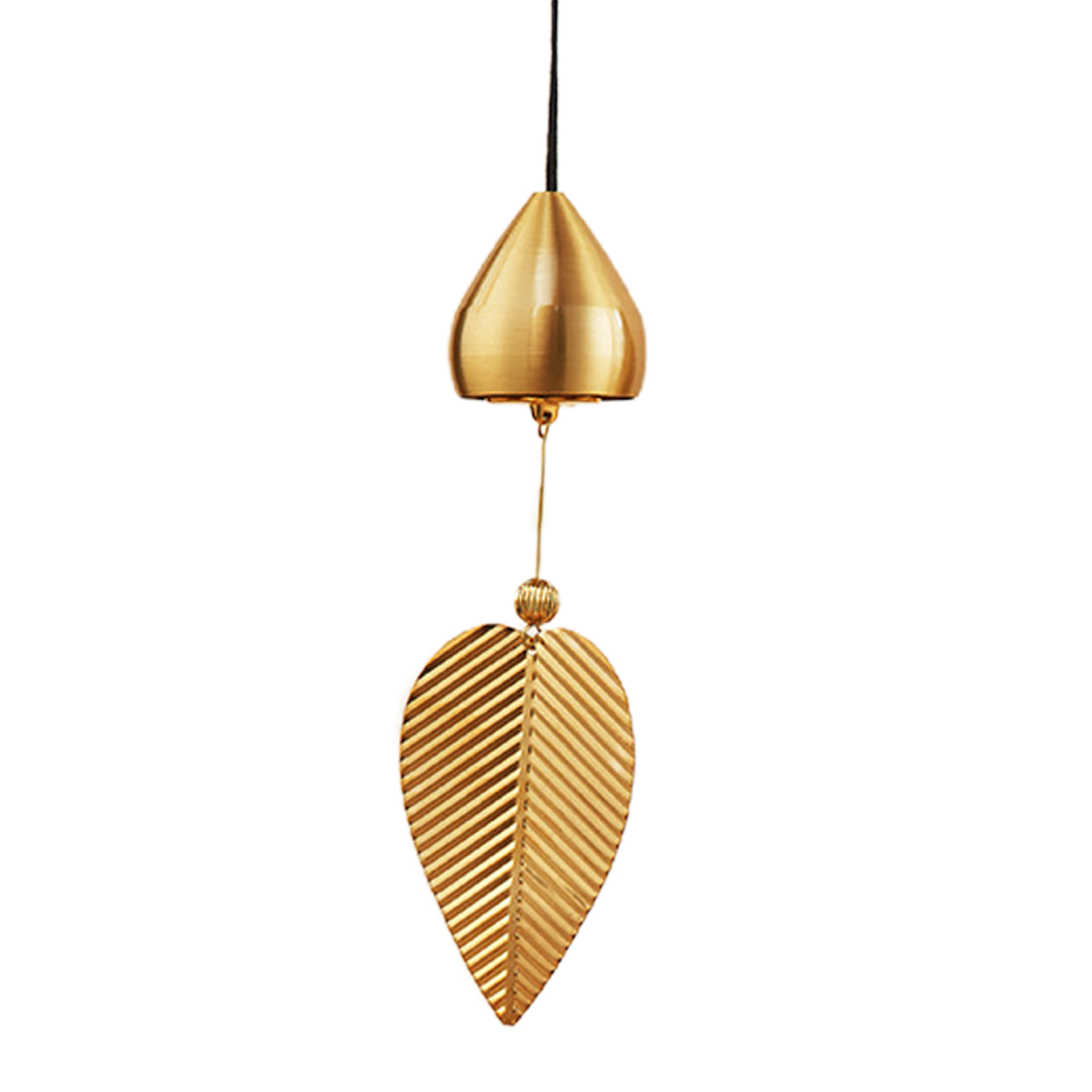 Dekoratives, Goldfarbenes Windspiel Aus Metall – 35 Cm, 1 Stück – Dekoratives Gartenwindspiel Mit Entspannender Musik Für Balkon, Terrasse Und Als Elegantes Geschenk