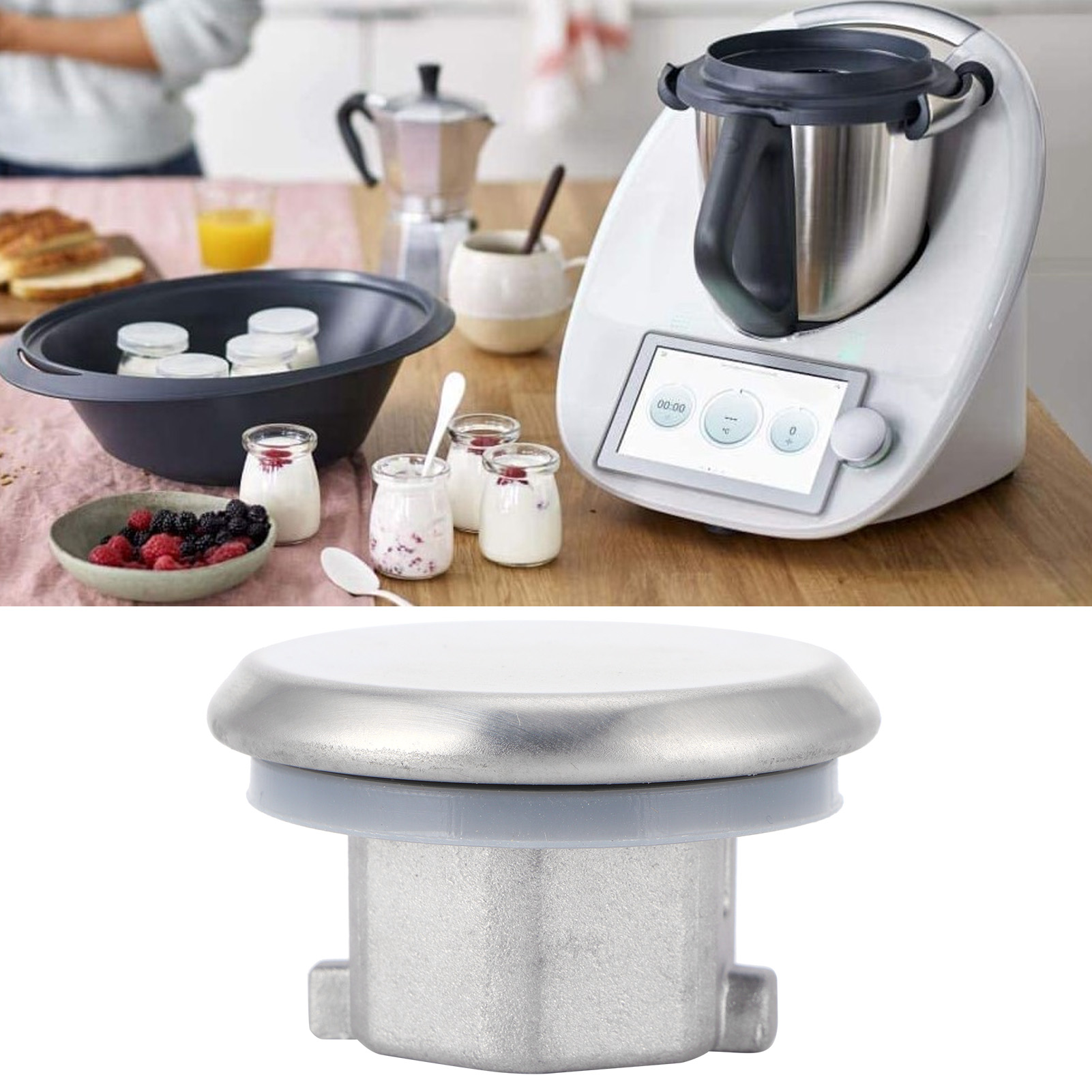 Spritzschutz-mixerdeckel Für Thermomix Tm31 – Zubehör Aus Edelstahl