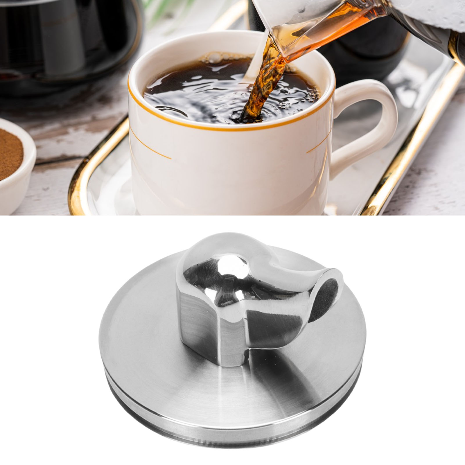 Siebträgerauslauf [54 Mm] Kompatibel Mit Kaffeemaschinen - Kaffeecreme Aus Edelstahl 304