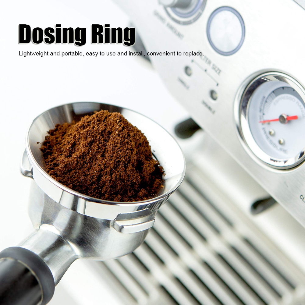 58-mm-dosierring Aus Edelstahl, Dosiertrichter Für Kaffeepulver, Präzisionszubehör Für Espressomaschinen Und Filterhalter