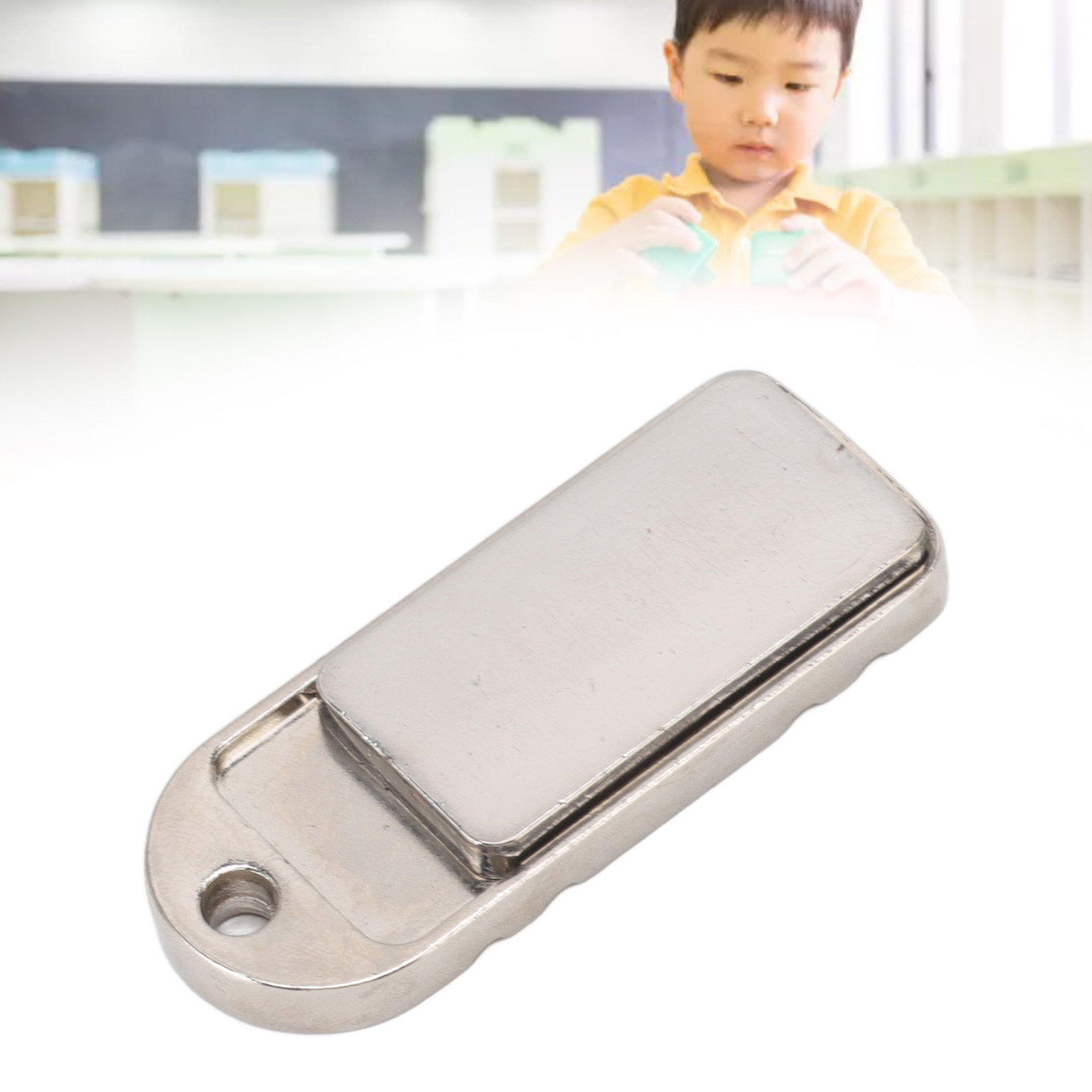 Taktischer Fidget Slider, Edc Slider, Tragbarer Silberner Mechanischer Slider Für Erwachsene, Magnetischer Anti-stress-slider, 60 Mm Aluminium