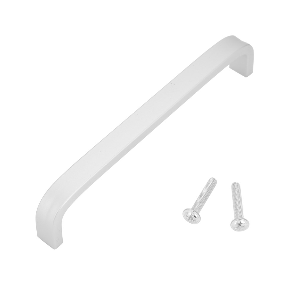 Massiver, 192 Mm Langer Möbelgriff Aus Silberfarbenem Aluminium Mit Verstellbarer Lochbefestigung – Schlicht Und Langlebig