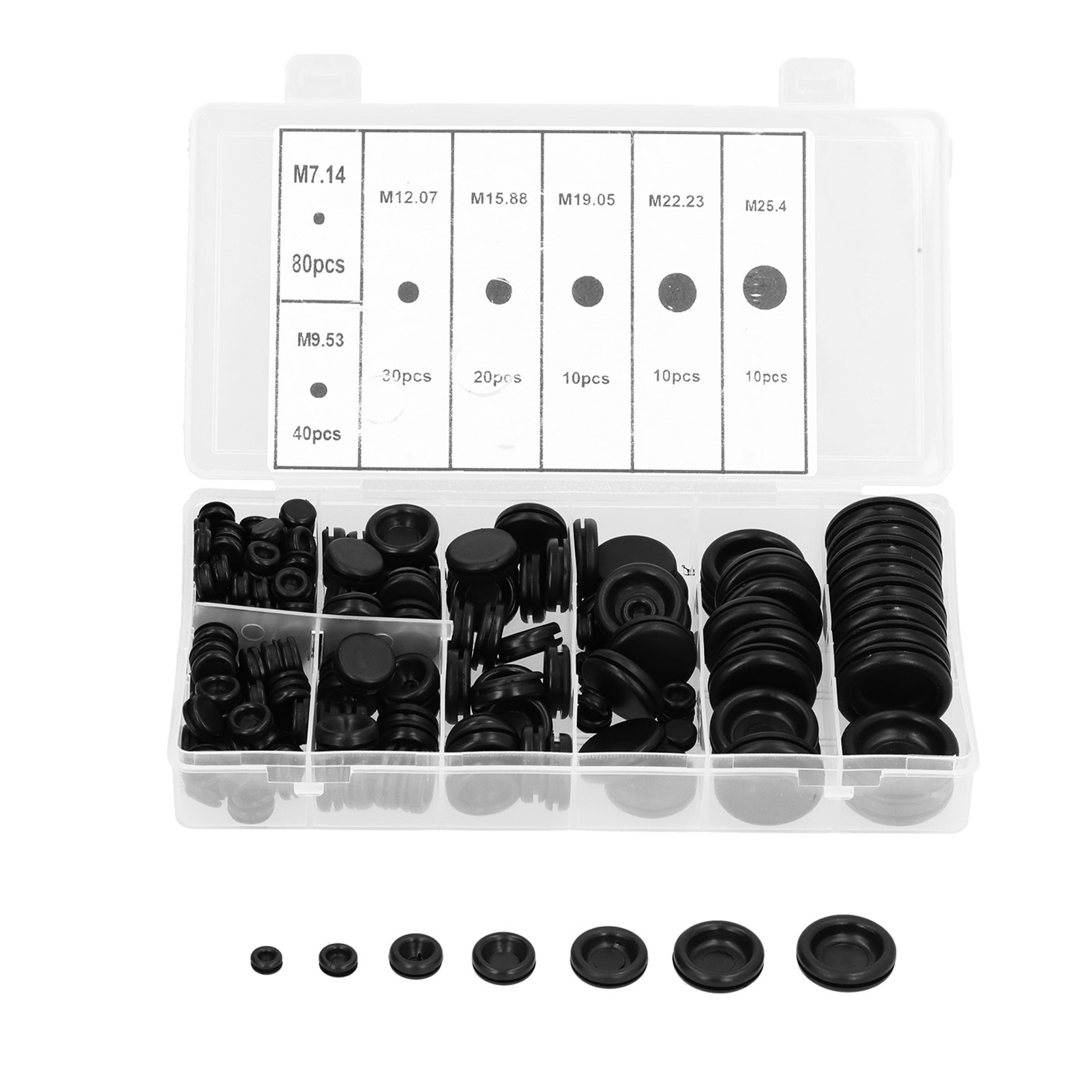 Packung Mit 200 Elastischen Isolierpads Für 7-25 Mm Kabel - Staub- Und Feuerschutz