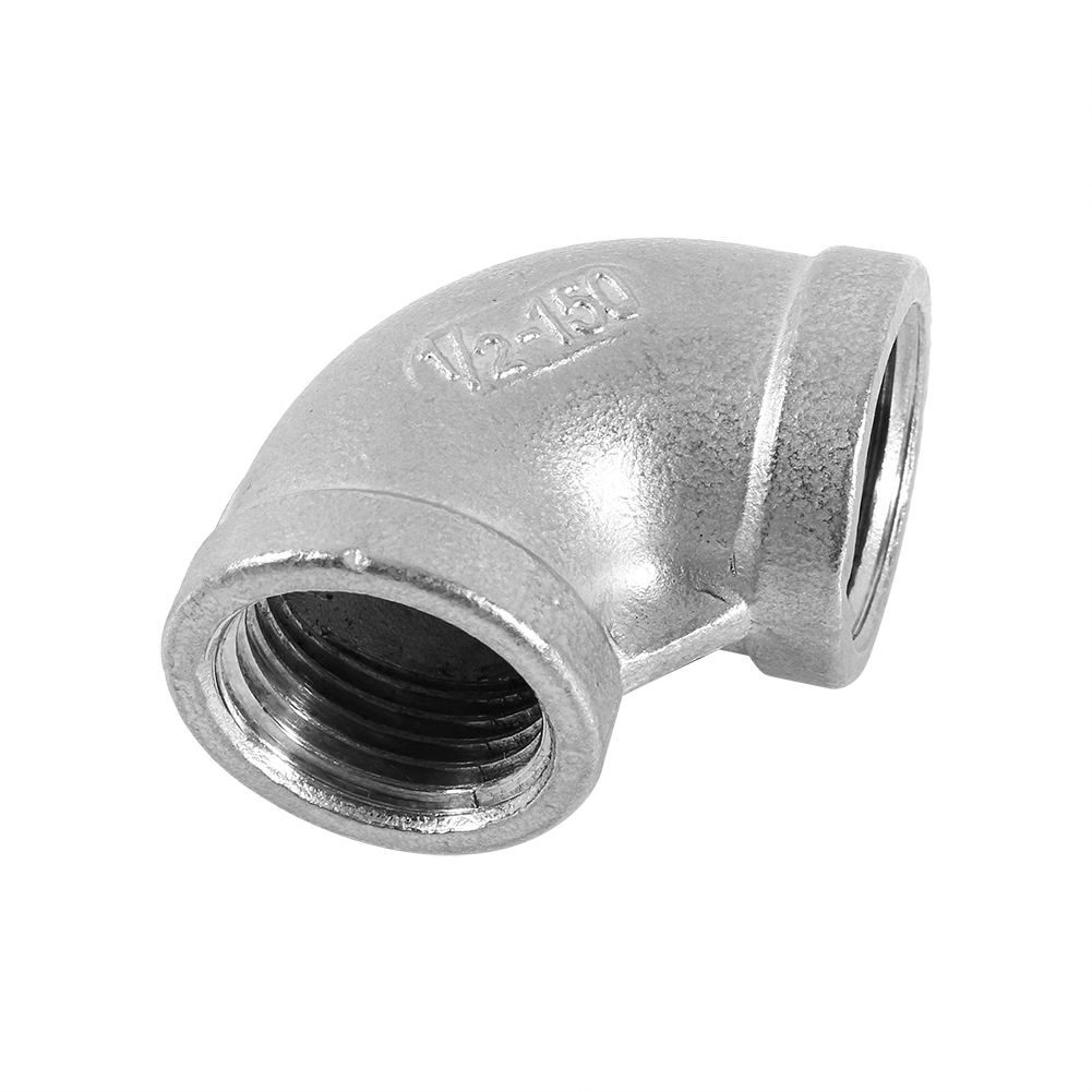 Anschlussstück Manometer 90°-winkel Edelstahl 304 1/2" Dn15 Innengewinde Silber