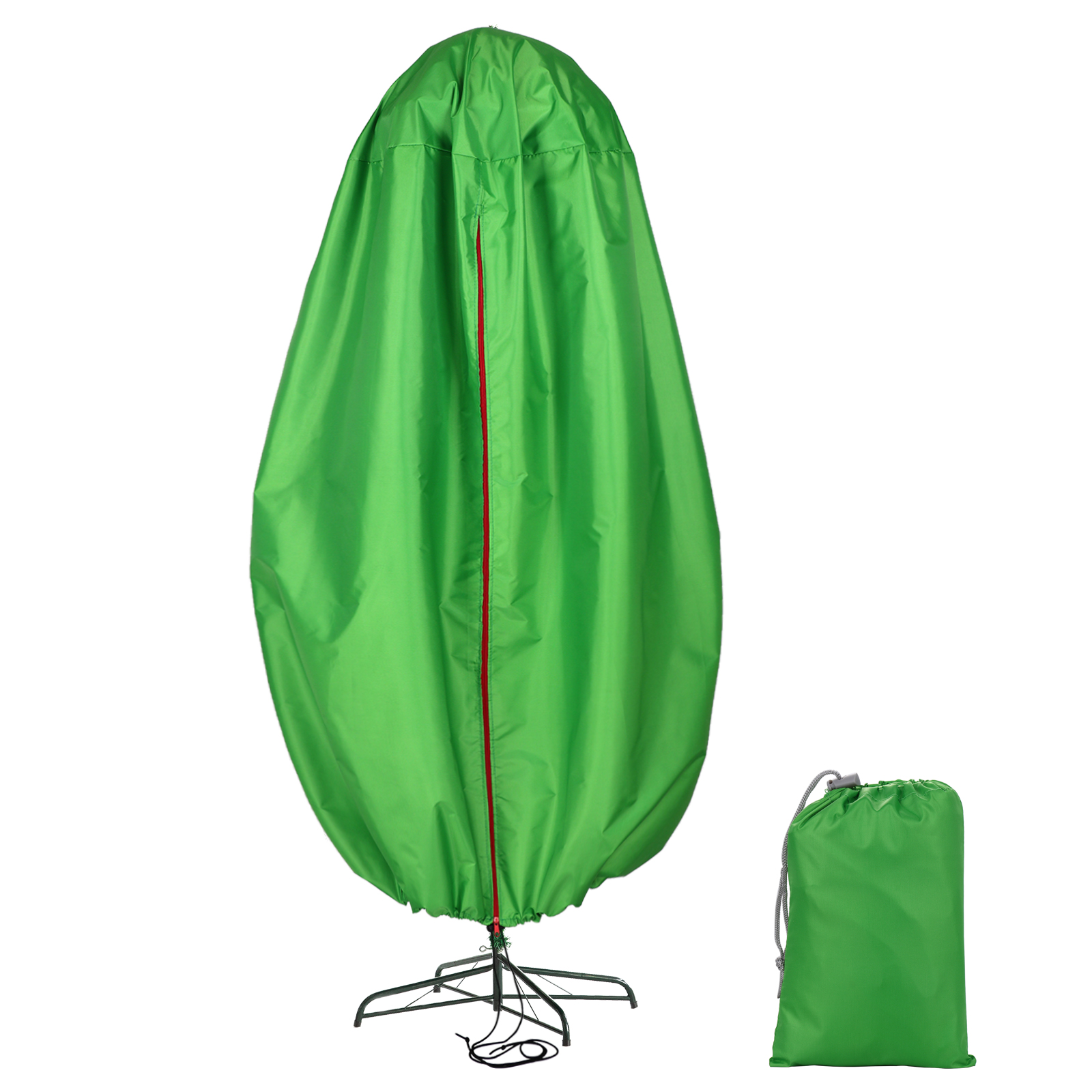 Schutzhülle Für Künstliche Weihnachtsbäume Bis 1,80 M Höhe, Wasserdichte Oxford-hülle 76 X 152 Cm, Tragetasche Mit Griff, 1 Grüner Beutel
