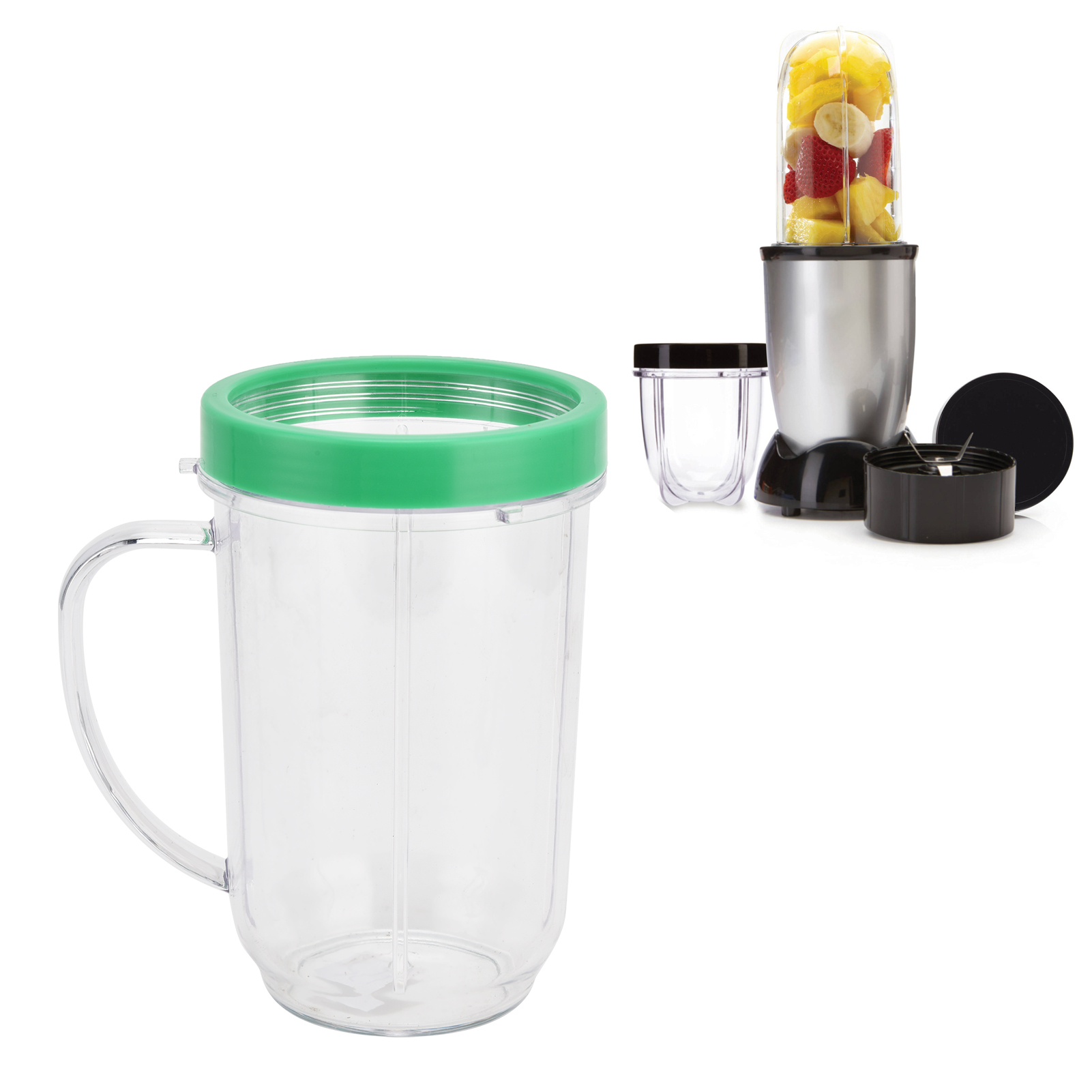 Ersatzteil Für Den Standmixer Mb-1001 – 473-ml-becher Mit Grünem, Lebensmittelechtem Pp-ring – Praktisches Zubehör