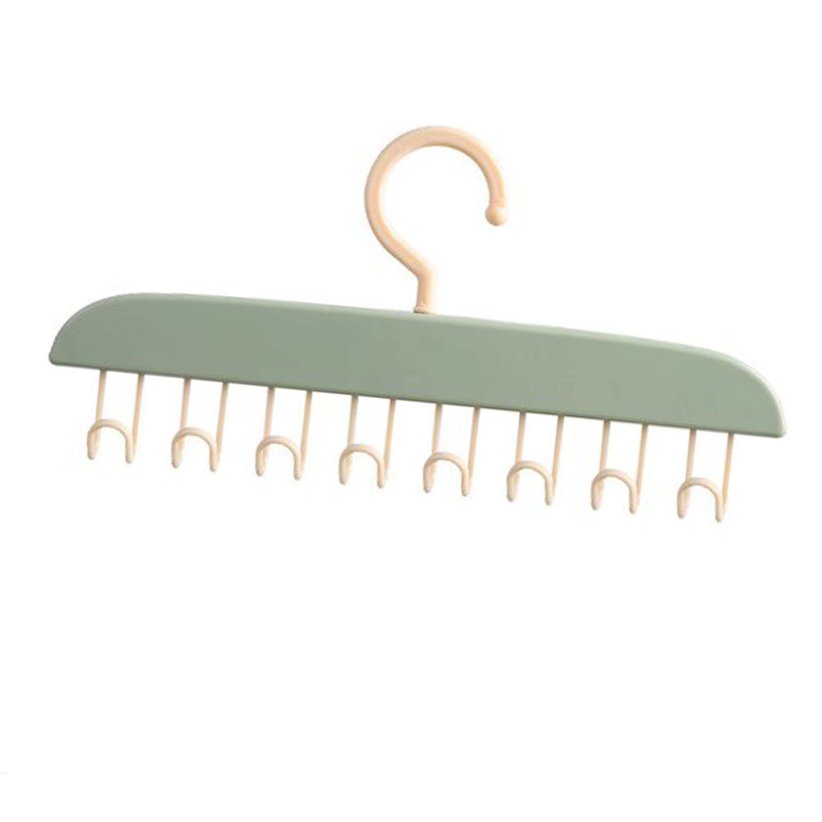 Gewellter Kleiderständer, Bh- Und Oberteil-organizer, Markenlos, Umweltfreundlich, Strapazierfähiger Kunststoff, Mit Mehreren Stützen, 28 Cm, Hellgrün, 1 Stück