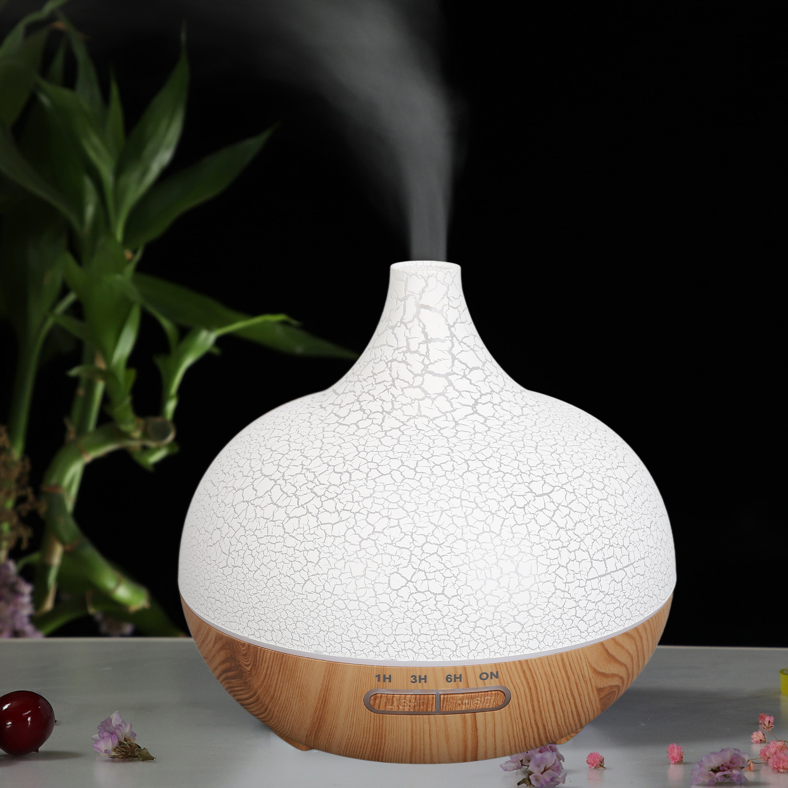 Ultraschall-aromatherapie-diffusor Mit Fernbedienung, 500 Ml, Mehrfarbiges Led-licht, Leiser Diffusor Und Luftbefeuchter Für Ätherische Öle
