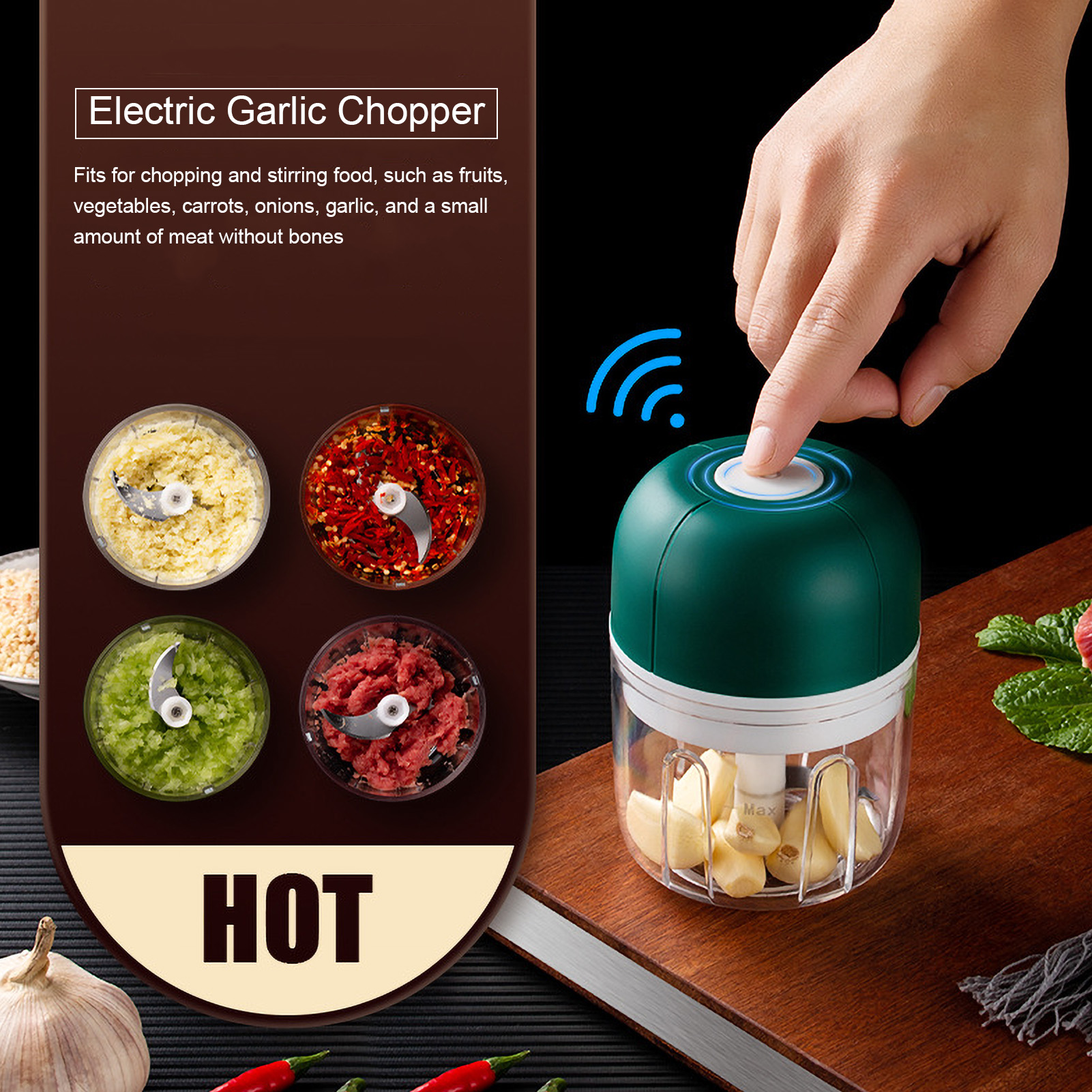 [elektrischer Zerkleinerer] Mini-usb-standmixer 250 Ml Mit Edelstahlklinge Für Gemüse, Obst, Fleisch Ohne Knochen (grün Oder Rosa, 1 Stück)