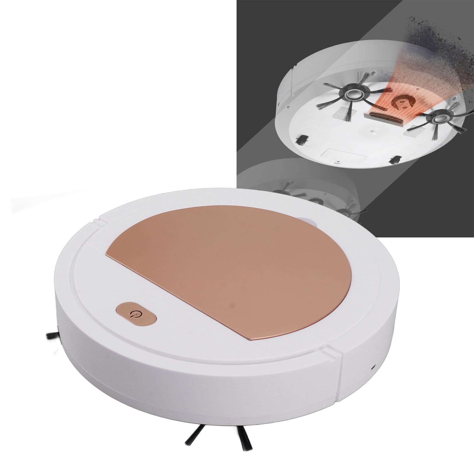 Automatischer Saugroboter – Roségold – Abs – 30 Cm – 120 M² – 1800 Pa – 1200 Mah