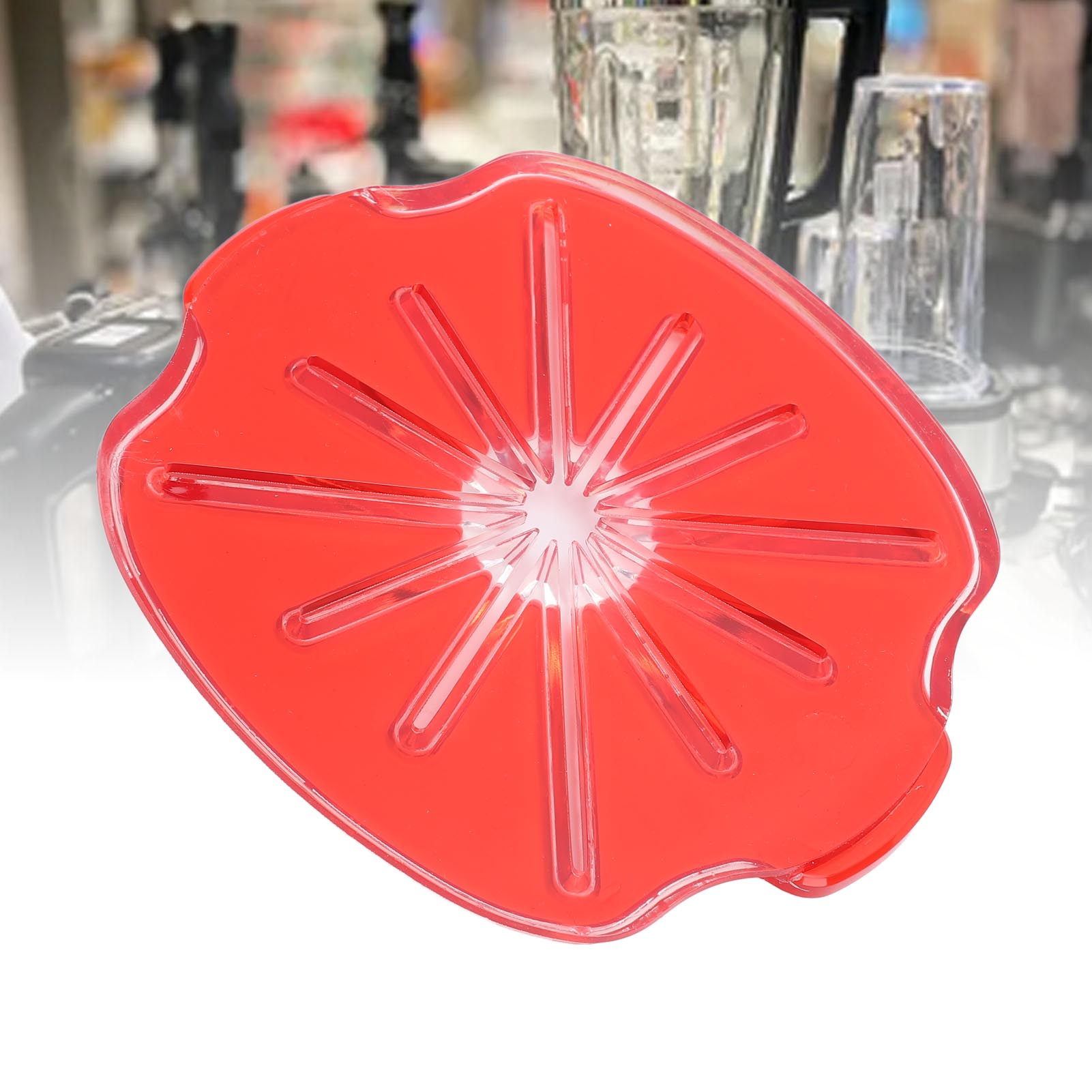 Spritzschutz Für 6-streifen-multifunktionsmixer, Kompatibel Mit Vertikalmixern, Rotes Abs-tpr