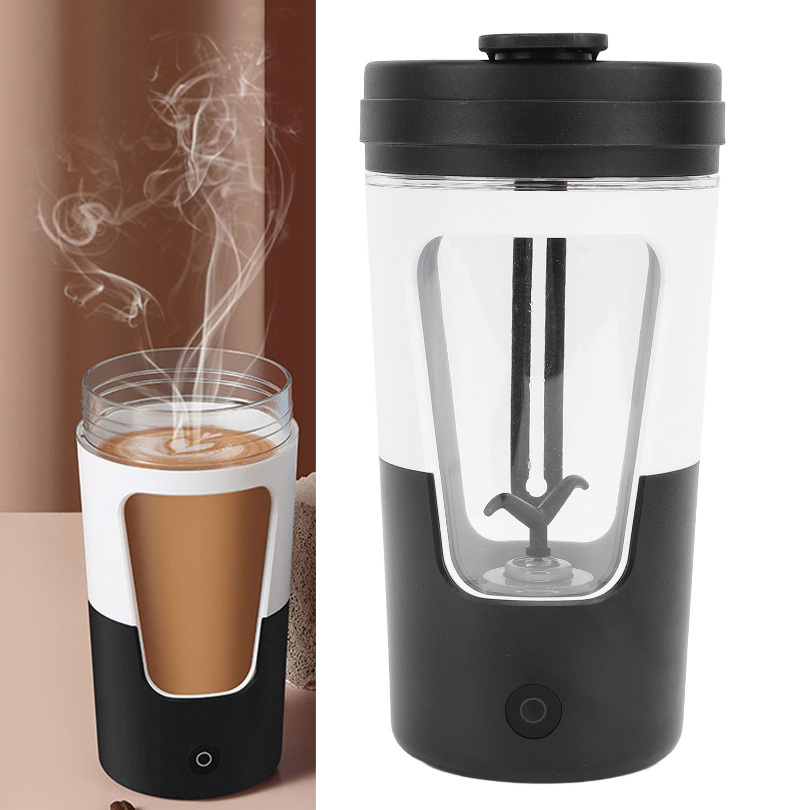 【becher/mixer】 Usb-wiederaufladbarer Elektrischer Mixerbecher, 7000 U/min, Ipx5, 430 Ml, Tritan, Pp, Abs, Zum Mixen Von Kaffee Und Proteingetränken