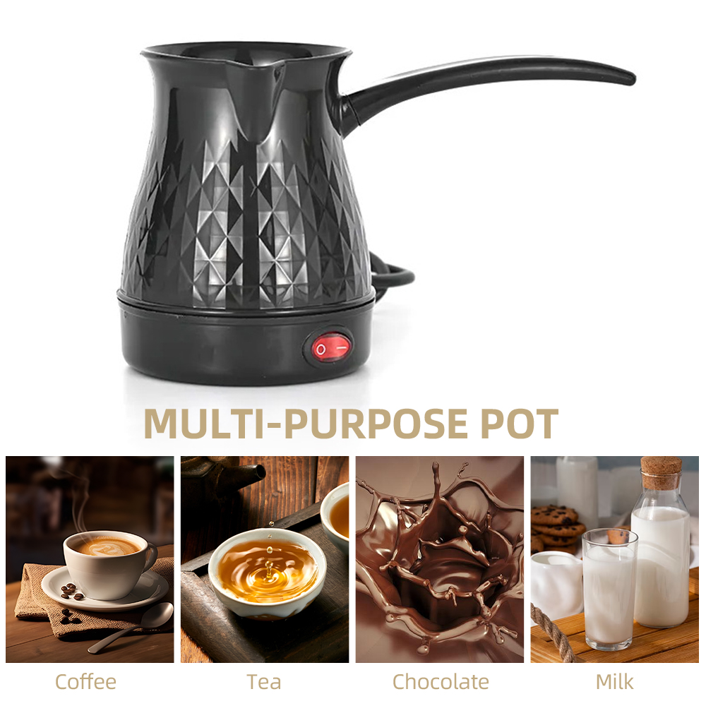 Tragbare Elektrische Kaffeemaschine Aus Edelstahl (600 W, 600 Ml) Mit Griff – Multifunktionale Kaffeemaschine Und Wasserkocher Für Tee Und Kaffee