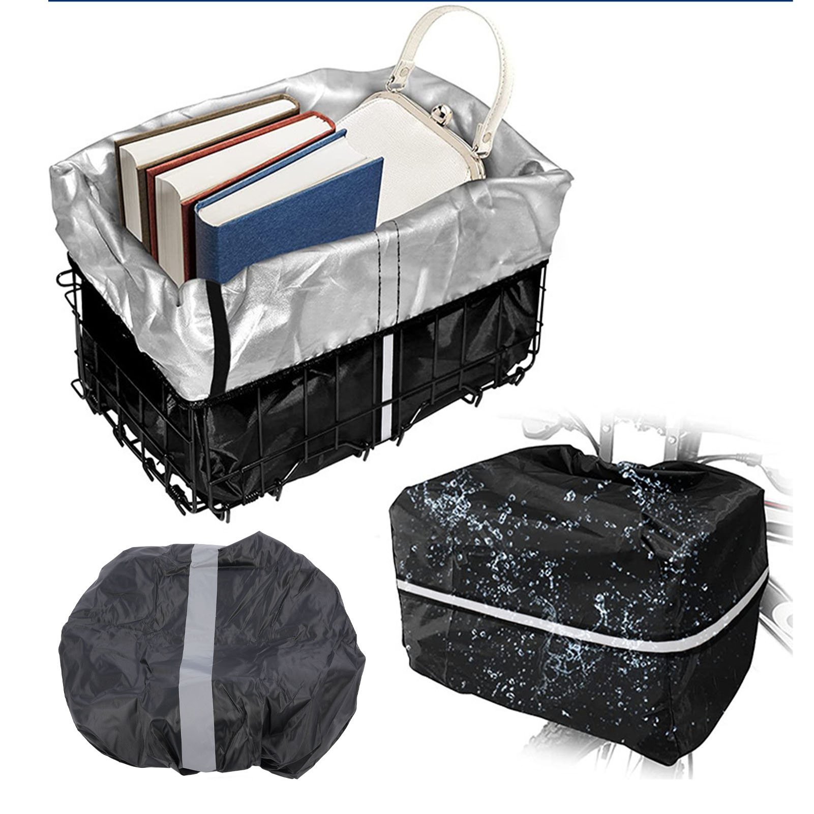 Wasserdichte Schutzhülle Für Fahrradkorb – Schützende Frontabdeckung – Wasserdichte Hülle Für Reisetasche Und Outdoor-aufbewahrung – 210d Oxford-gewebe – 42 X 33 X 25 Cm