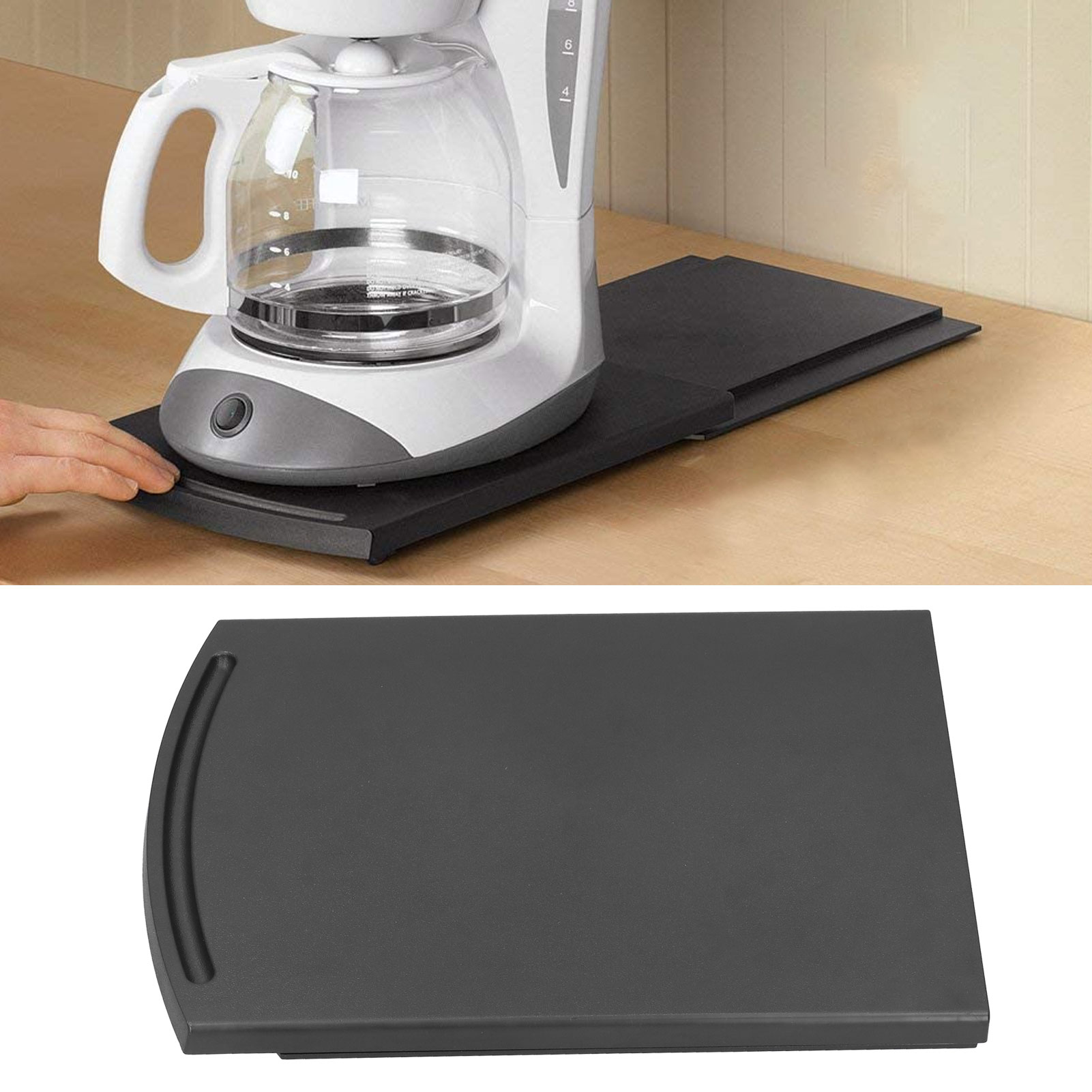 Schwarze Abs-kaffeemaschinen-abtropfmatte 30,5 Cm