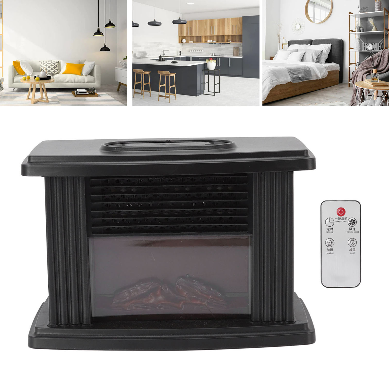 Elektrischer Tischkocher Mit 1000 W, Abs-modell, 22 X 14,6 X 12,5 Cm, Mit Sicherheitsschutz, Verstellbarem Winkel Und Fernbedienung (tragbarer Kocher, Herd, Heizung)
