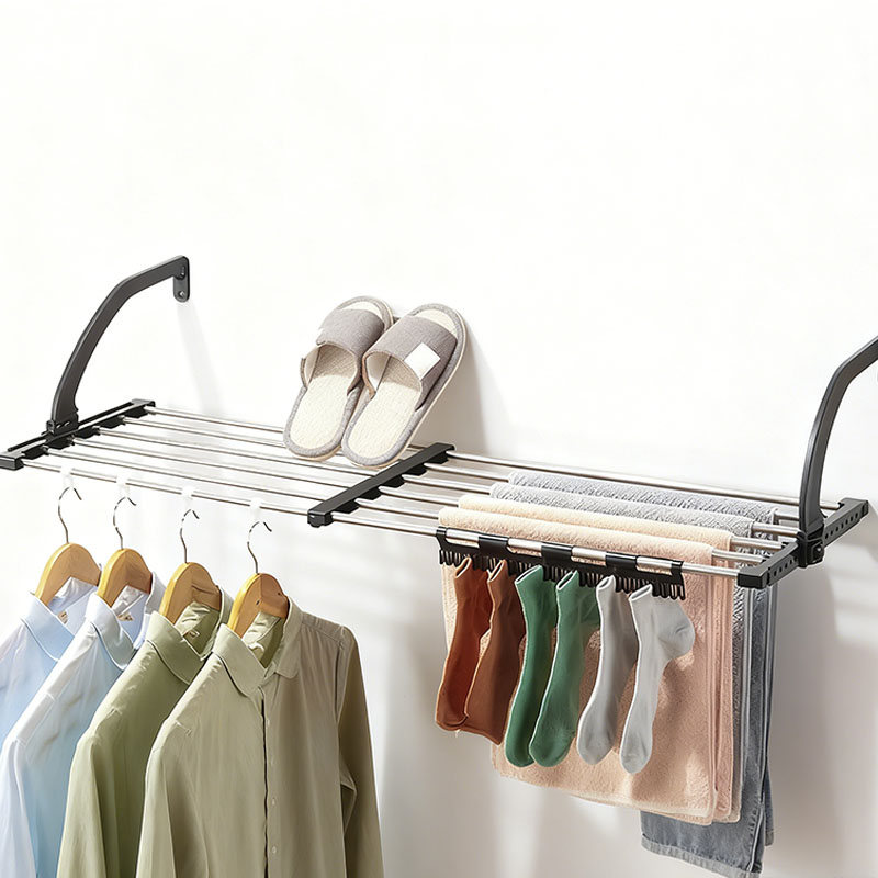 Tragbarer Fenstertrockner Für Schuhe Und Handtücher Mit Verstellbarem, Herausnehmbarem Sockenclip
