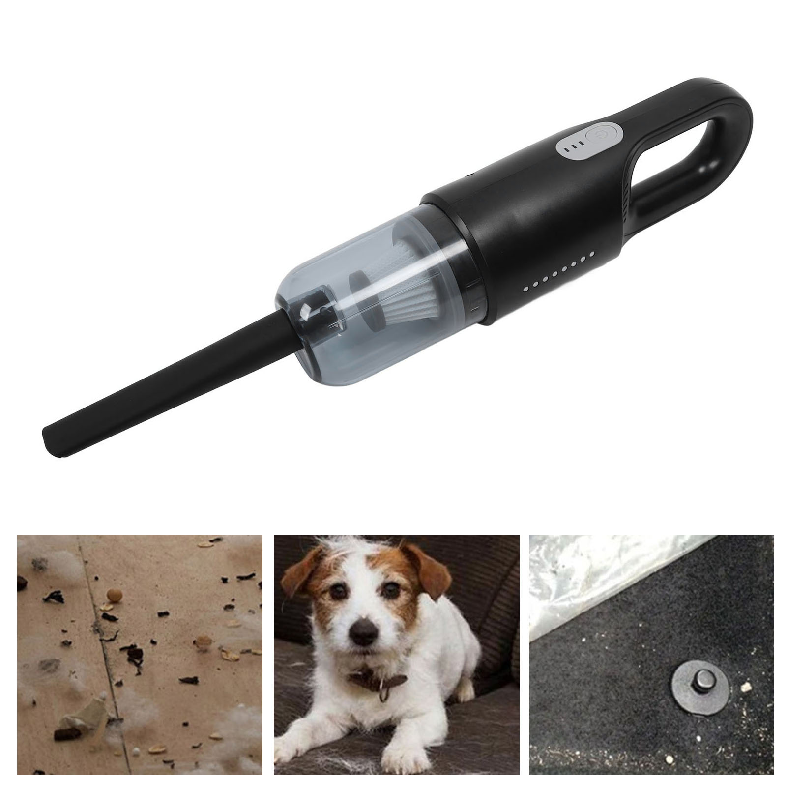 Akku-staubsauger Mit Wischfunktion Und 400-ml-wassertank – 6000 Mah Akkukapazität, 2 Geschwindigkeitsstufen, Starke Saugkraft Für Staub, Trockenes Und Flüssigkeiten, Ideal Für Tierhaare, Schwarzes Abs