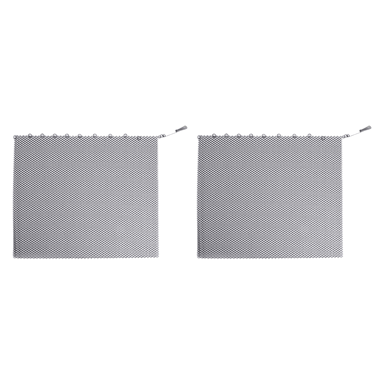 Kaminschutzgitter [2-teilig] – Schwarzes, Feuerfestes Metallgewebe (61 Cm) – 5 Größen Erhältlich