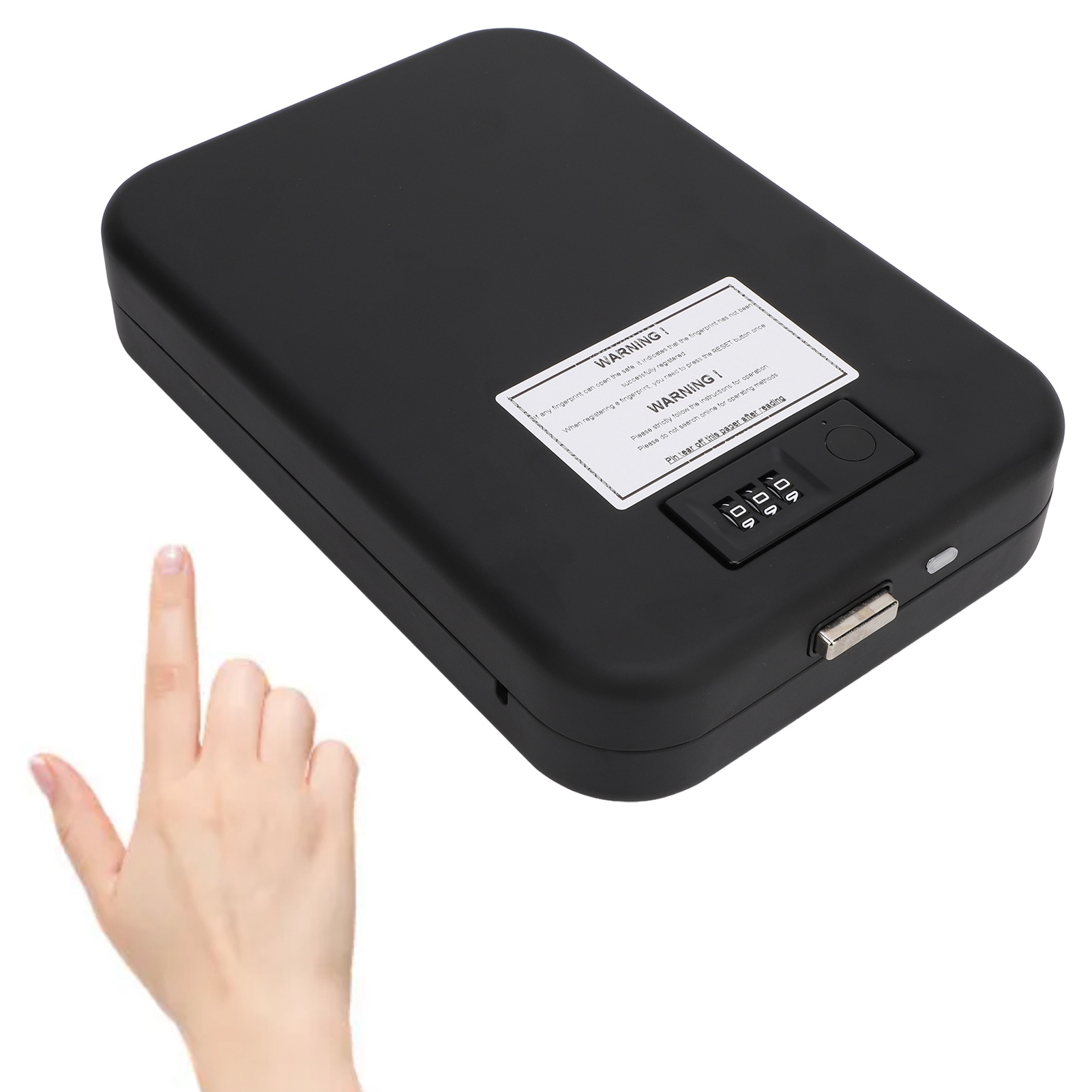 Tragbarer Safe Mit Biometrischer Erkennung Und Hochfestem Stahl-zahlencode Für Reisen Und Büro