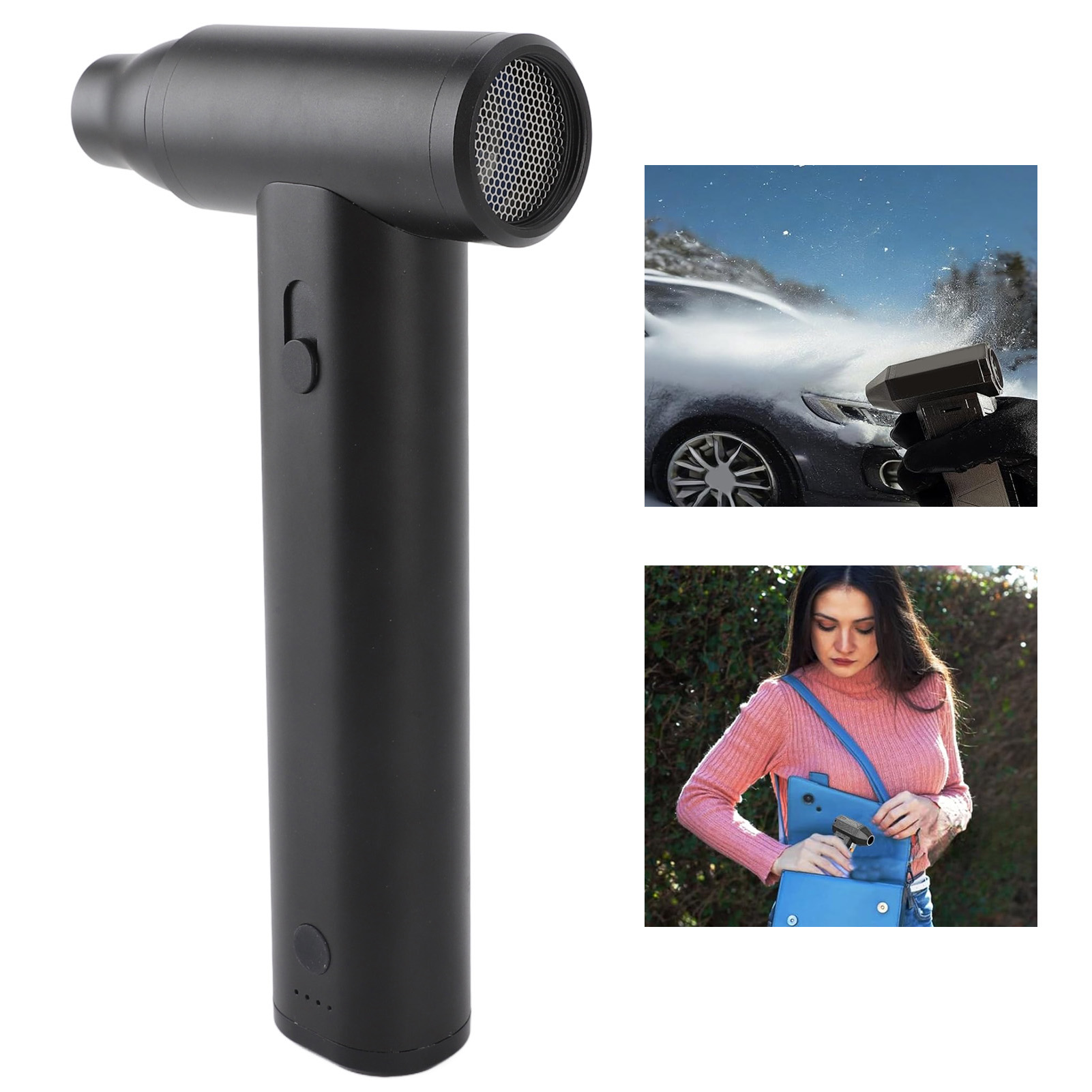 Mini-tragbarer Luftbläser 120000 U/min Usb-ladeakku Leistungsstarke Windturbine Für Outdoor-aktivitäten Camping Reisen Staubabsaugung