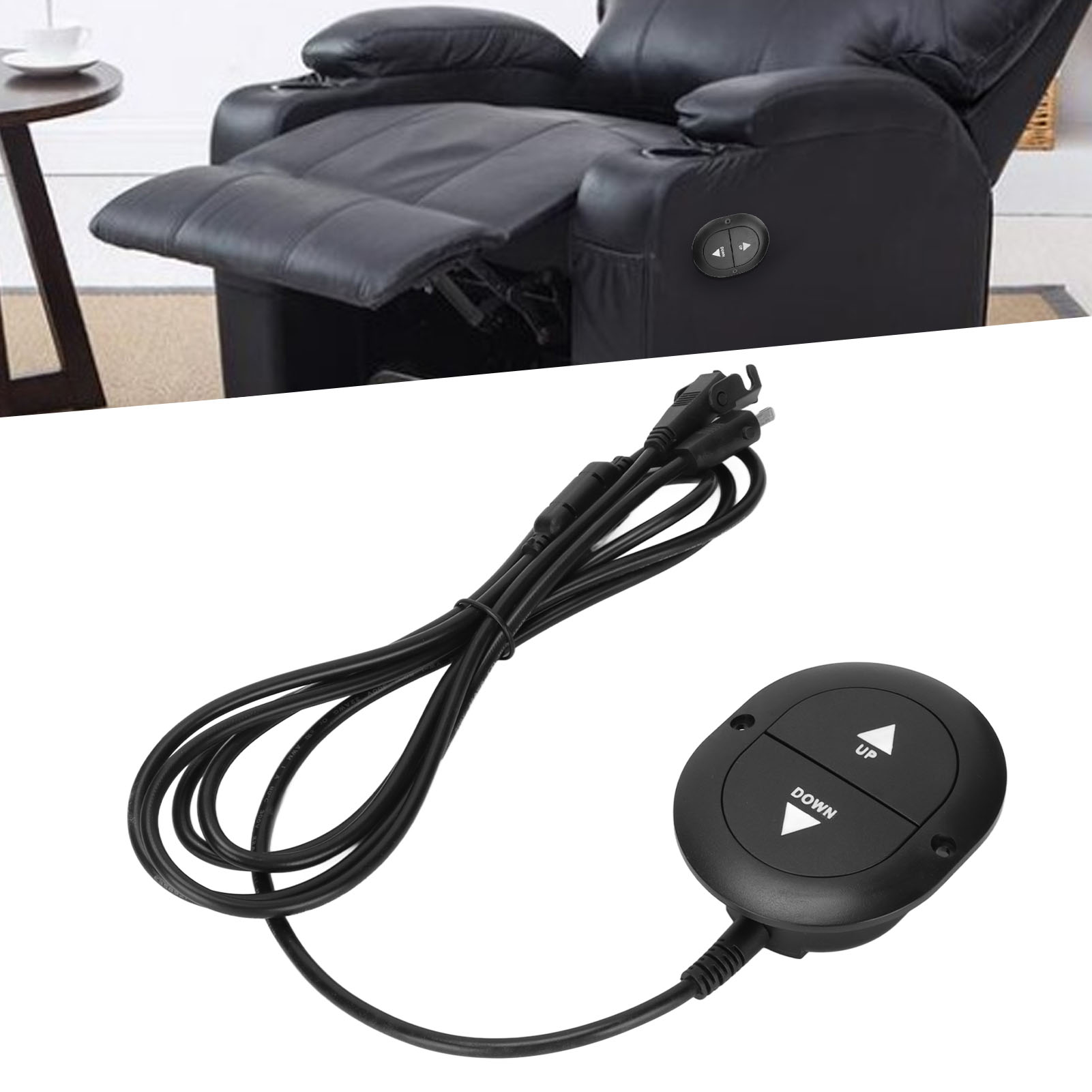 【elektrischer Stuhlschalter】 Massagesteuerung Für Sofalift – Abs, 12–32 V, 5 A, 22 Awg, 4-adrig, 6,5 Cm
