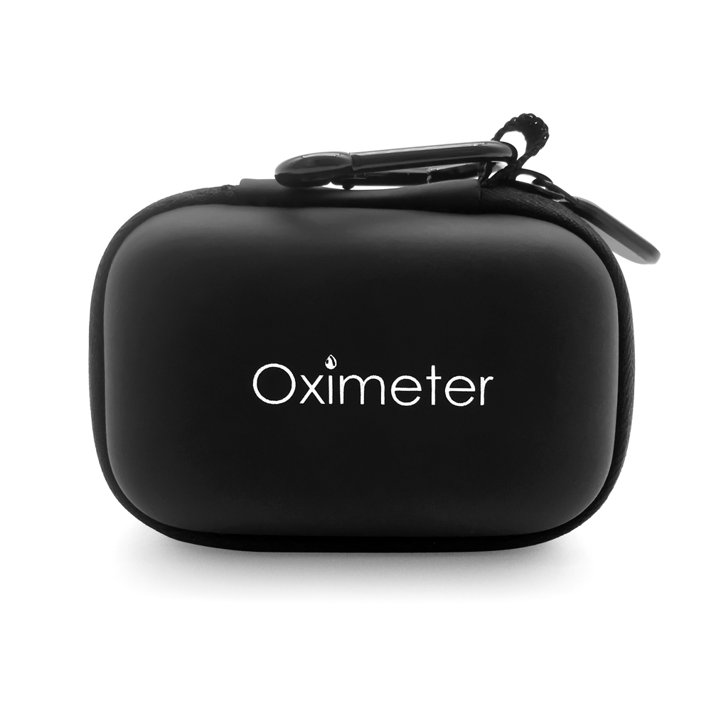 Tragetasche Für Pulsoximeter – Wasserdichte Eva-hartschalenbox Mit Reißverschluss Und Schaumstoffeinlage – 10 X 7 X 4 Cm, Schwarz