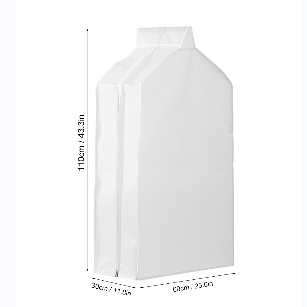 Staubdichte Schutzhülle Für Kleidung Aus Transparentem Peva – 60 X 30 X 110 Cm – Für Reisen Und Zur Aufbewahrung Zu Hause