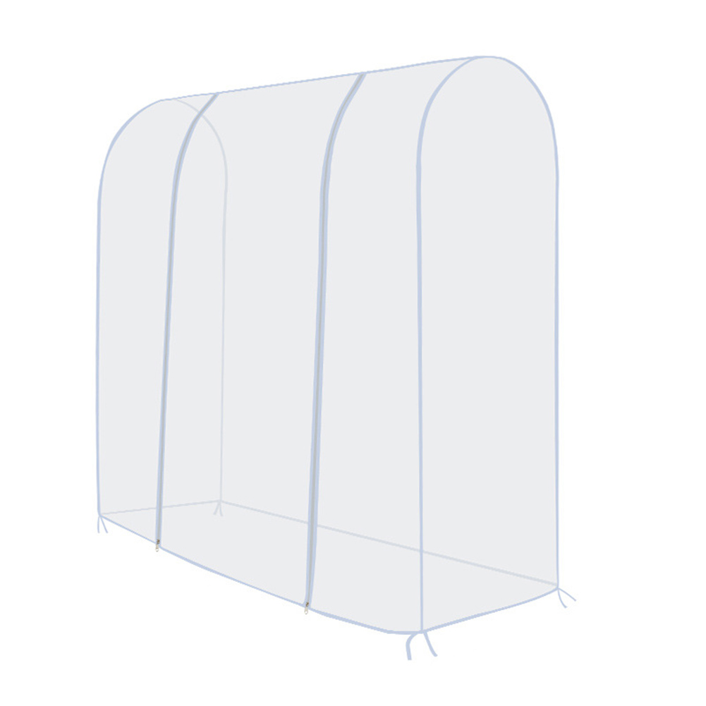 Transparente Schutzhülle Für Kleiderbügel [peva] [120x50x150cm] Mit Gurten [transparent]