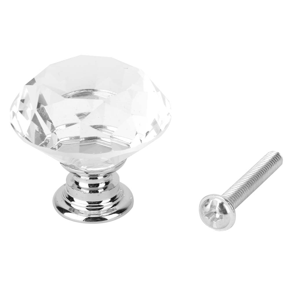 30 Mm Diamantkristall-schrankgriff, Modell 701-hk-k9, Zinklegierung & Kristall