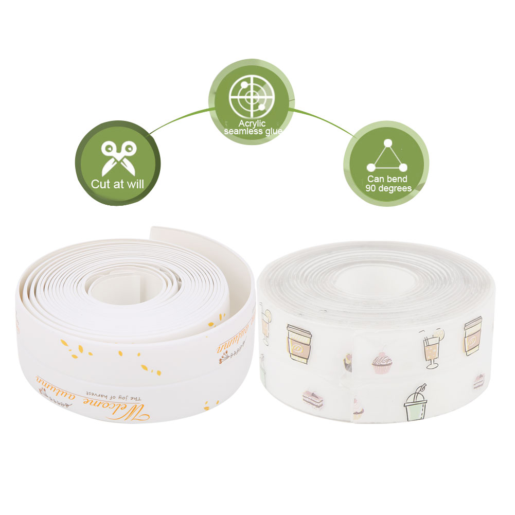Hautfreundliches Pvc-dichtungsband Für Küche Und Bad – Wasserdicht Und Schimmelresistent, 3,8 Cm X 3,2 M, Transparent/dessertkaffee
