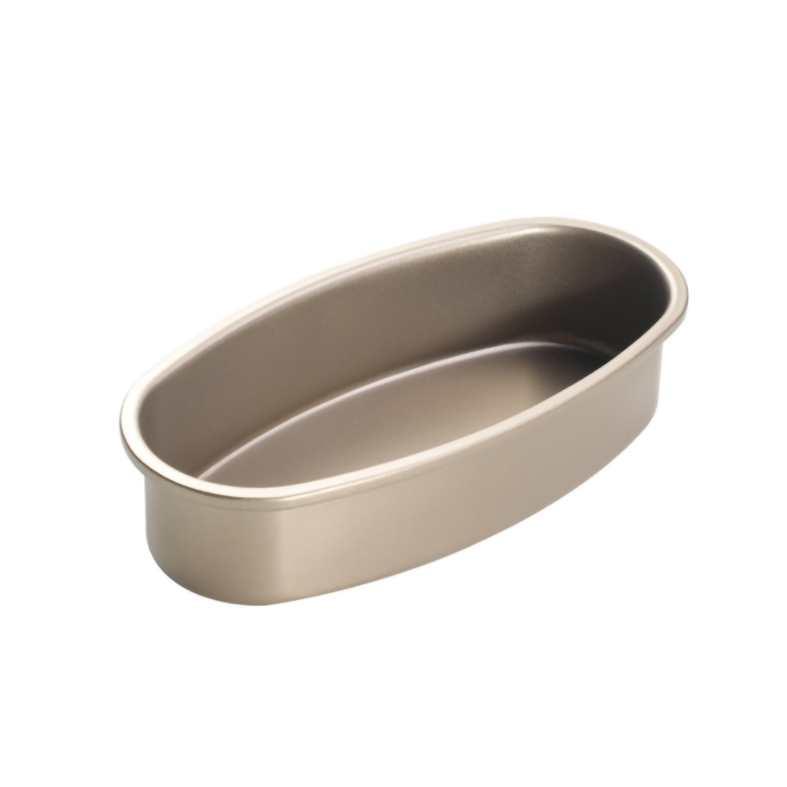 Ovale Käsekuchenform Aus Kohlenstoffstahl – Goldfarbene Antihaft-backform Für Kuchen Und Brot – Maße: 23 X 12 X 5 Cm