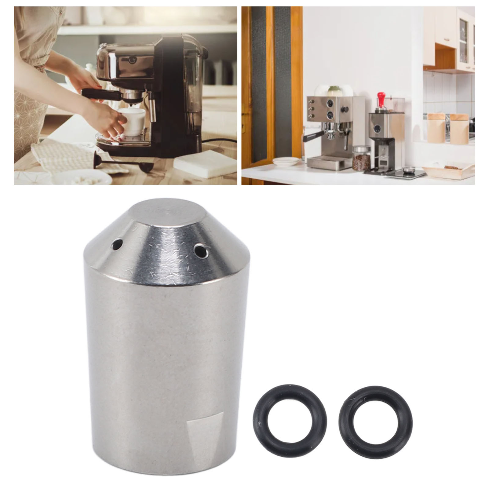 Edelstahl-kaffeemaschinendüse Mit 4 Löchern Für Rancilio, Milchaufschäumerdüse, Ersatz-dampfdüse
