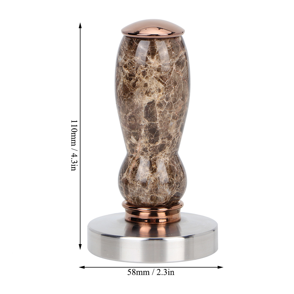 Kaffeetamper Aus Edelstahl, 58 Mm – 110 Mm Stabiler Sockel – 500 G Fassungsvermögen – Für Espresso Und Zum Kochen