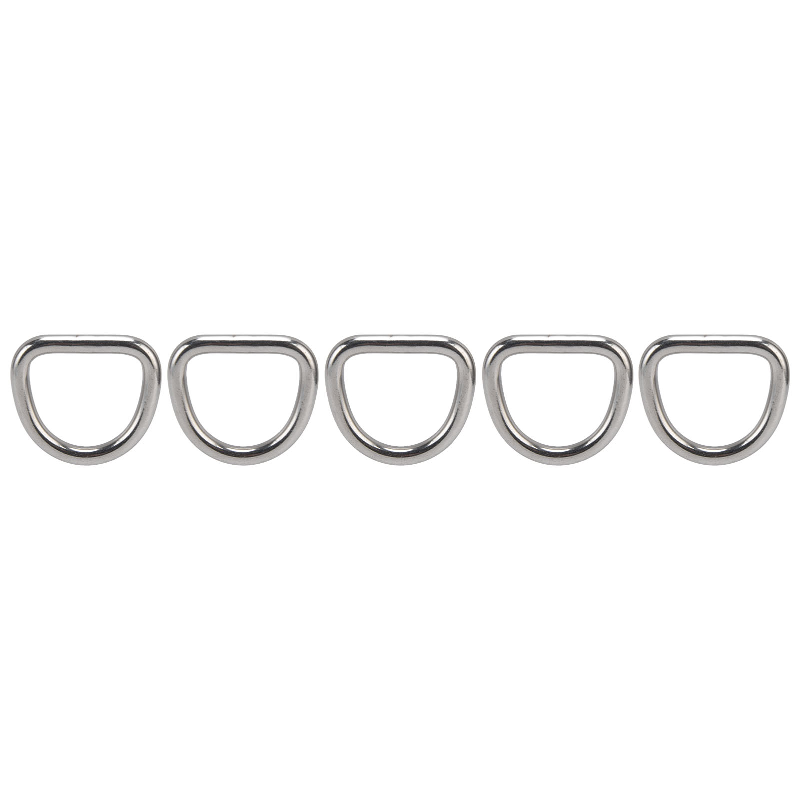 [d-ringe] + [hardware-zubehör] + [5 Stück D-ringe Aus Edelstahl 316 Mit Nahtlosen, Halbkreisförmigen Ösen] + [6 X 33 X 30 Mm, Für Schifffahrt Und Industrie]