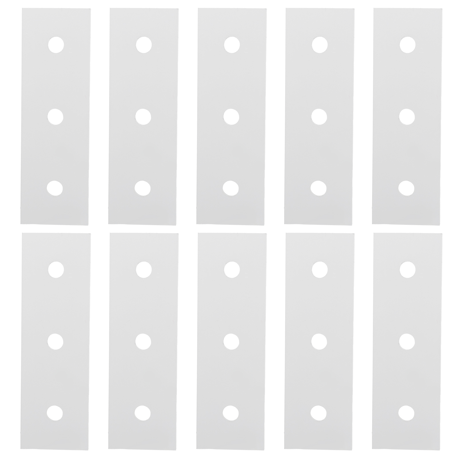 [flache Anschlussplatte] Aluminium 4040 – 3 Löcher, 10 Stück Für Gerade Verbindungen Und Verstärkte Montage