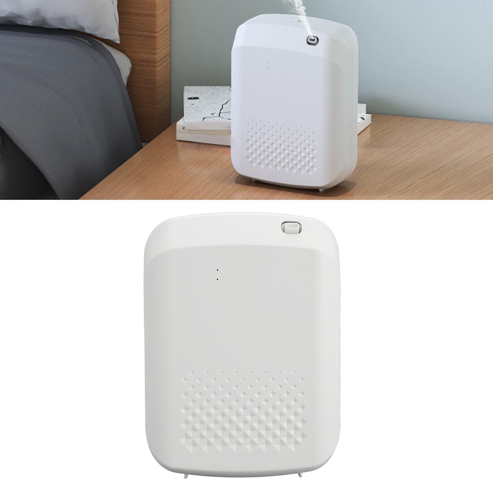 [wasserloser Bluetooth-aromatherapie-diffusor] 400 Ml Smart-duftdiffusor Mit Kaltlufttechnologie Und App-steuerung Für Zuhause Und Hotel, Weiß