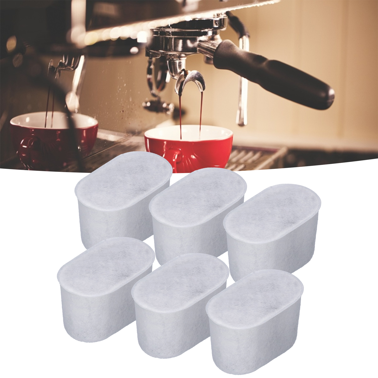 Wasserfilter Für Kaffeemaschinen – 6er-pack Aktivkohlefilter, Kompatibel Mit Breville Bes920xl, Bes980xl Und Bes900xl